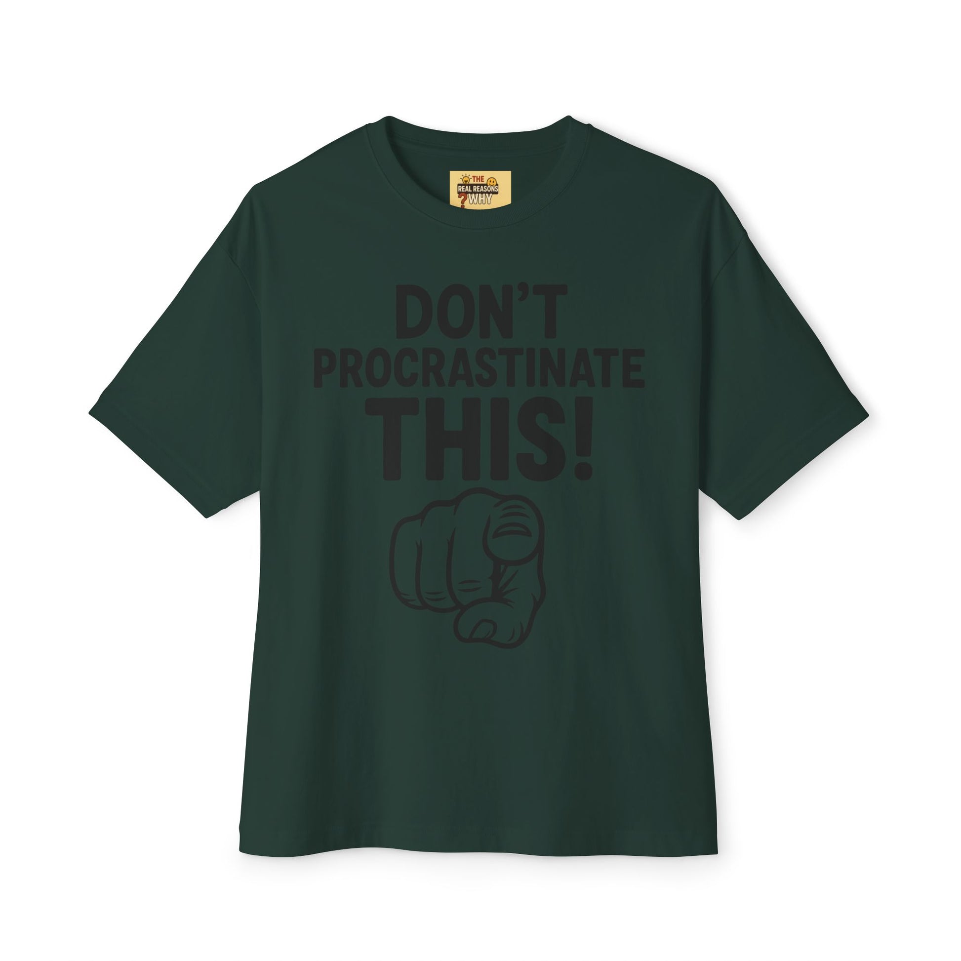 Unisex Comfortable Oversized Boxy Tee - Official Merch : The REAL reason why you are lazy