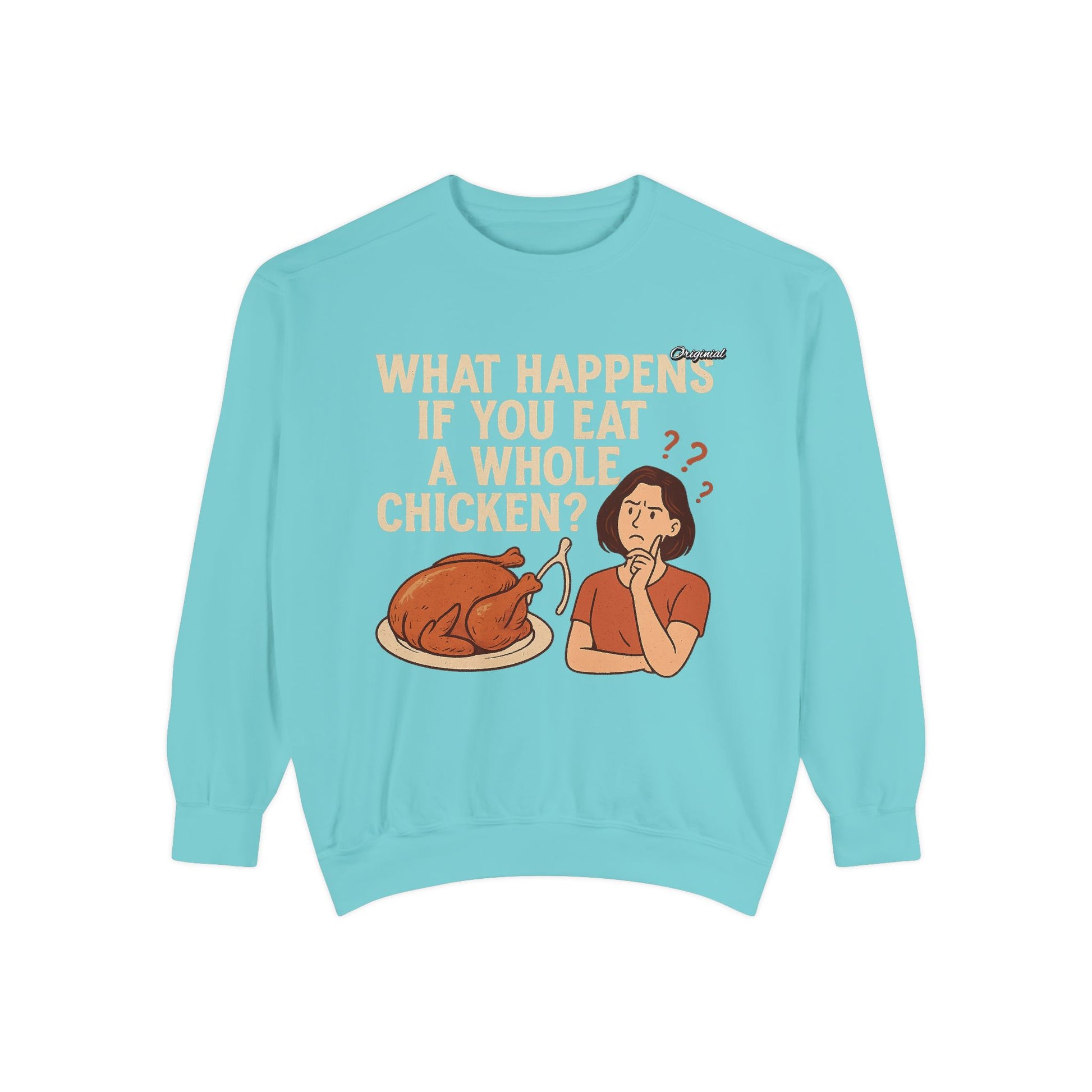 Unisex Sweatshirt - Official Merch : What Happens If You Eat a WHOLE Chicken