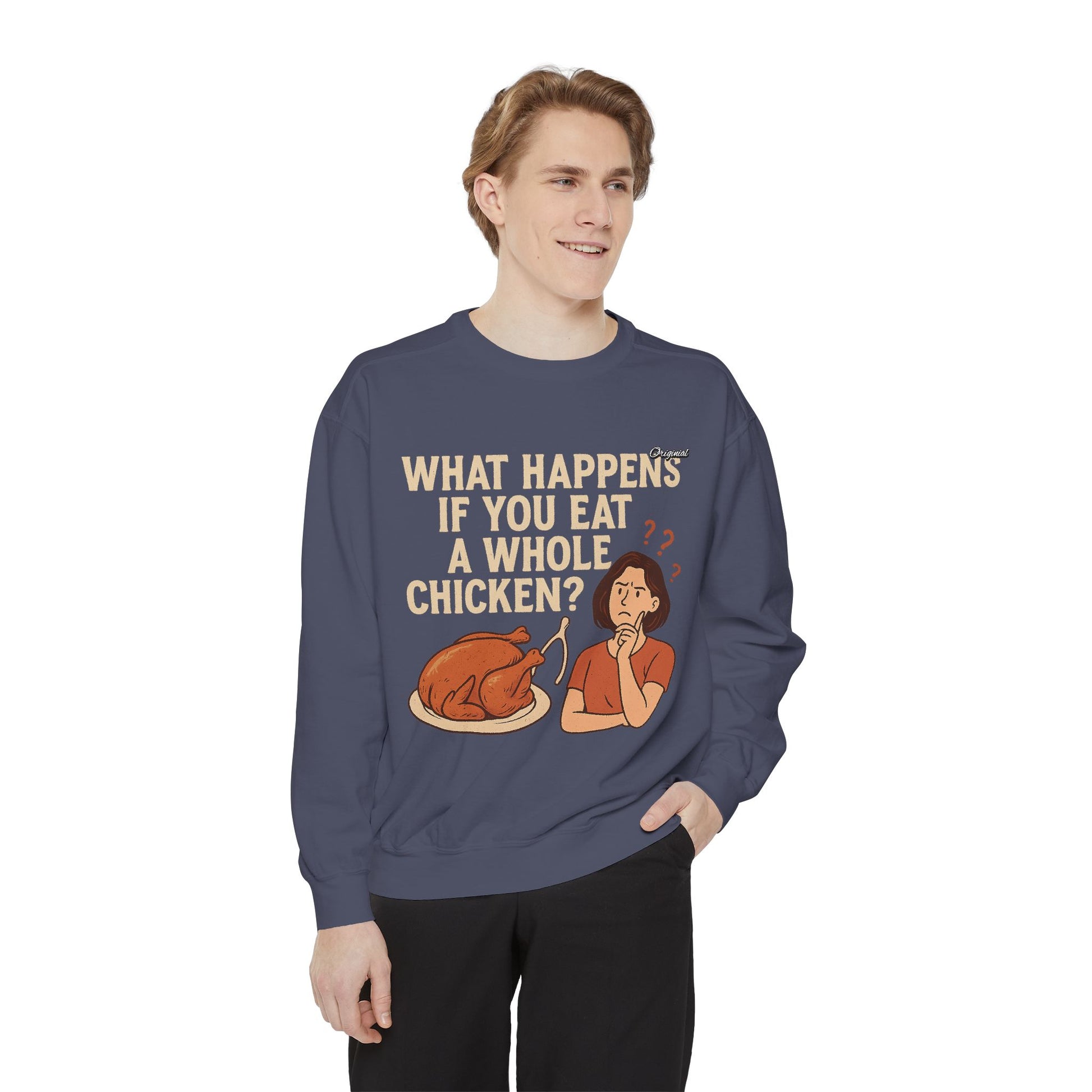 Unisex Sweatshirt - Official Merch : What Happens If You Eat a WHOLE Chicken