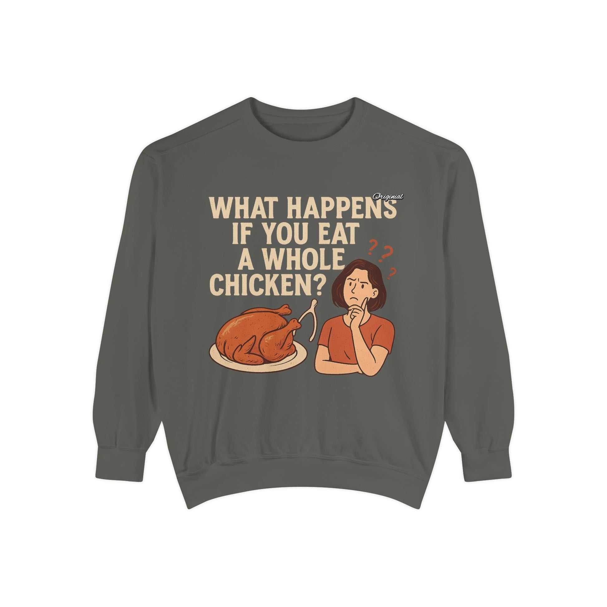 Unisex Sweatshirt - Official Merch : What Happens If You Eat a WHOLE Chicken