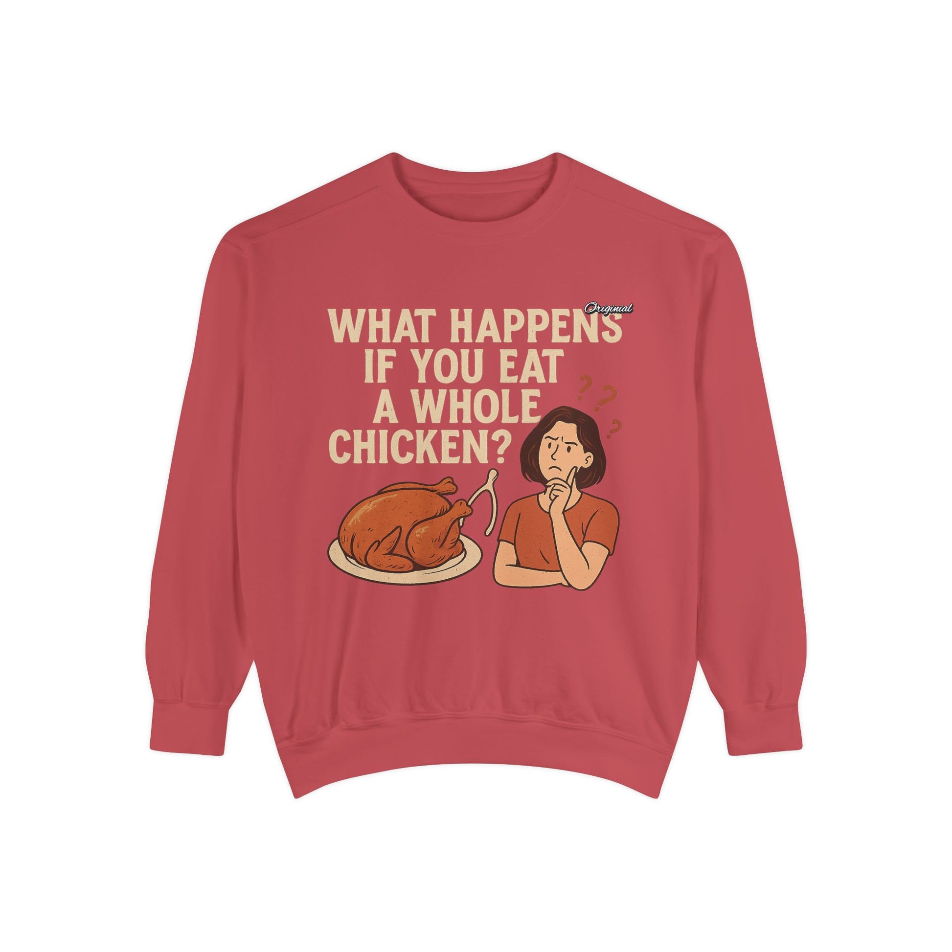 Unisex Sweatshirt - Official Merch : What Happens If You Eat a WHOLE Chicken