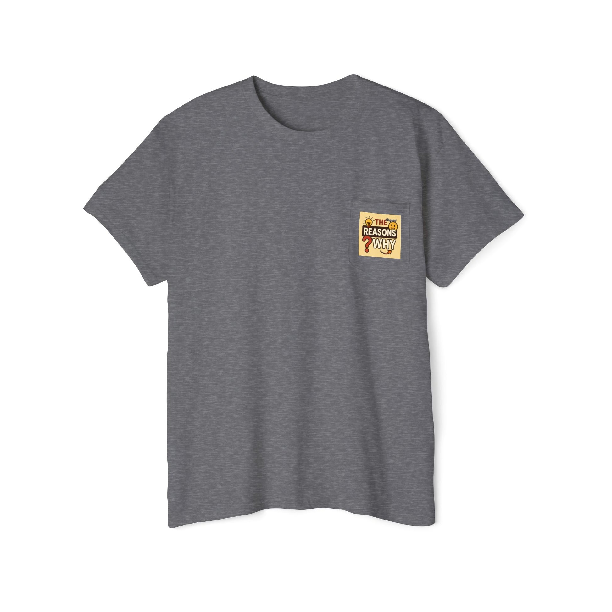Unisex Pocket T-Shirt - Official Merch : The Real Reasons Why - Official Logo