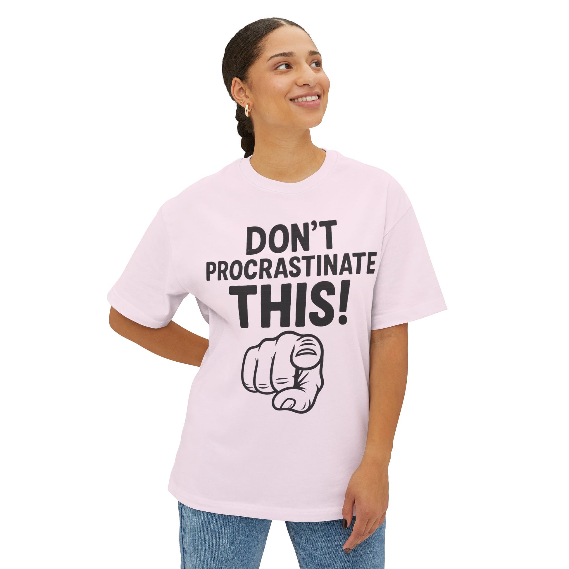Unisex Comfortable Oversized Boxy Tee - Official Merch : The REAL reason why you are lazy