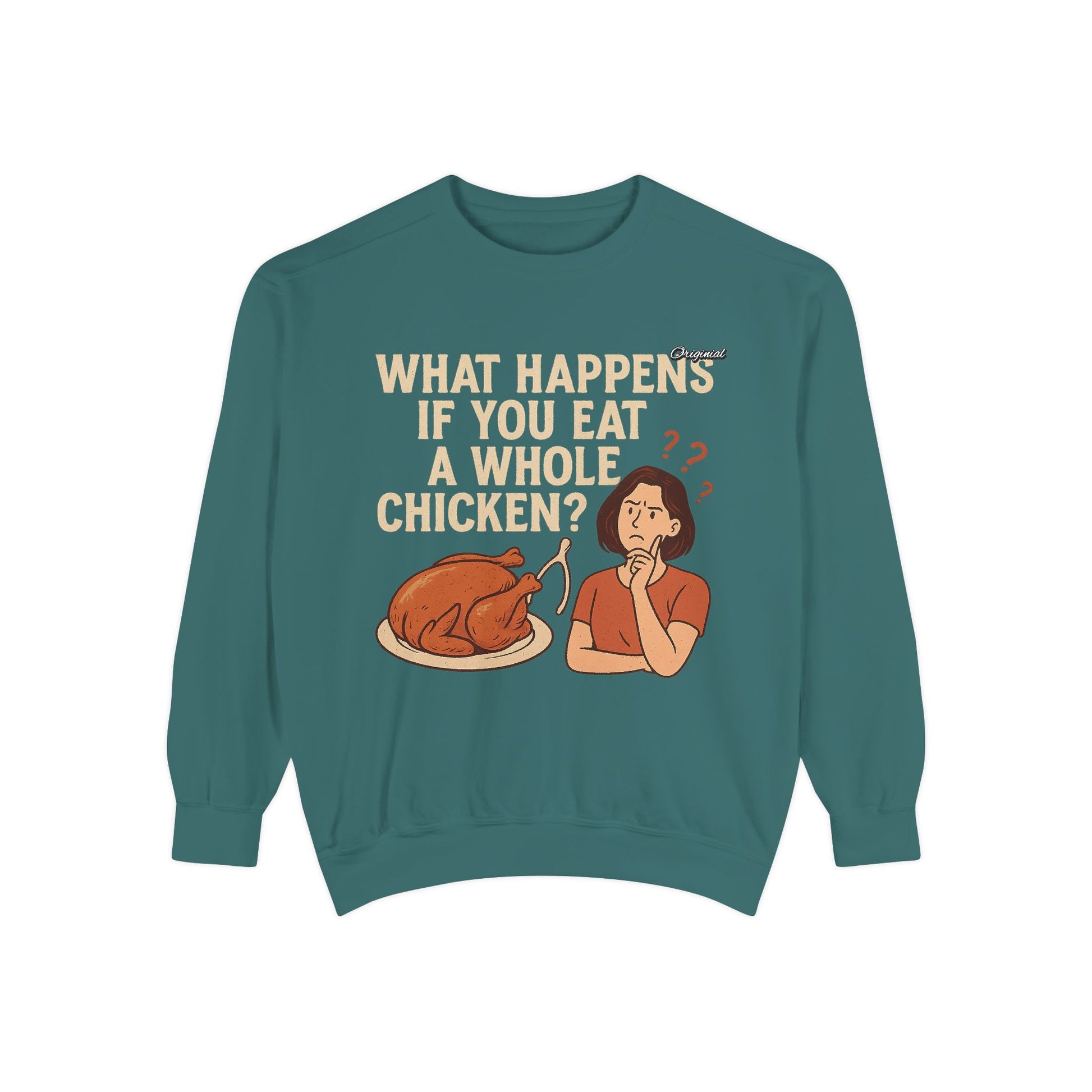 Unisex Sweatshirt - Official Merch : What Happens If You Eat a WHOLE Chicken