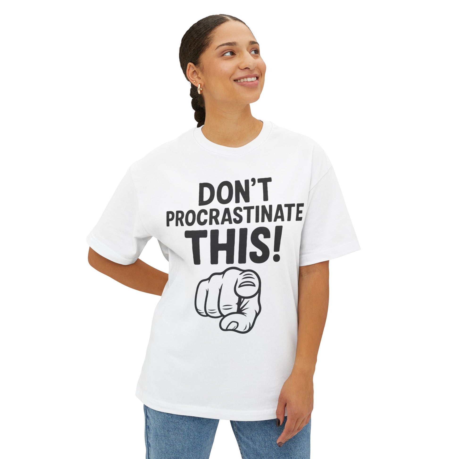 Unisex Comfortable Oversized Boxy Tee - Official Merch : The REAL reason why you are lazy