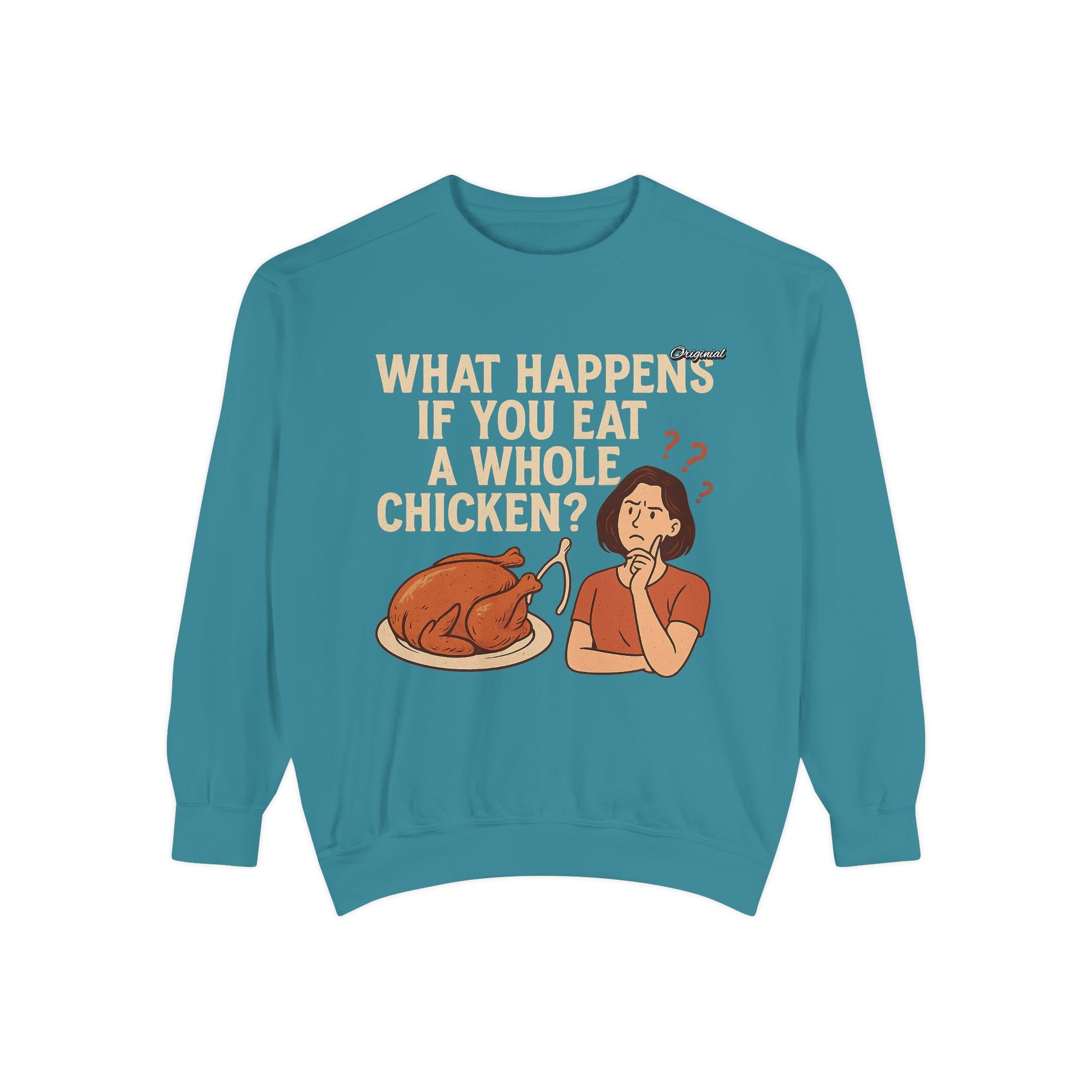 Unisex Sweatshirt - Official Merch : What Happens If You Eat a WHOLE Chicken