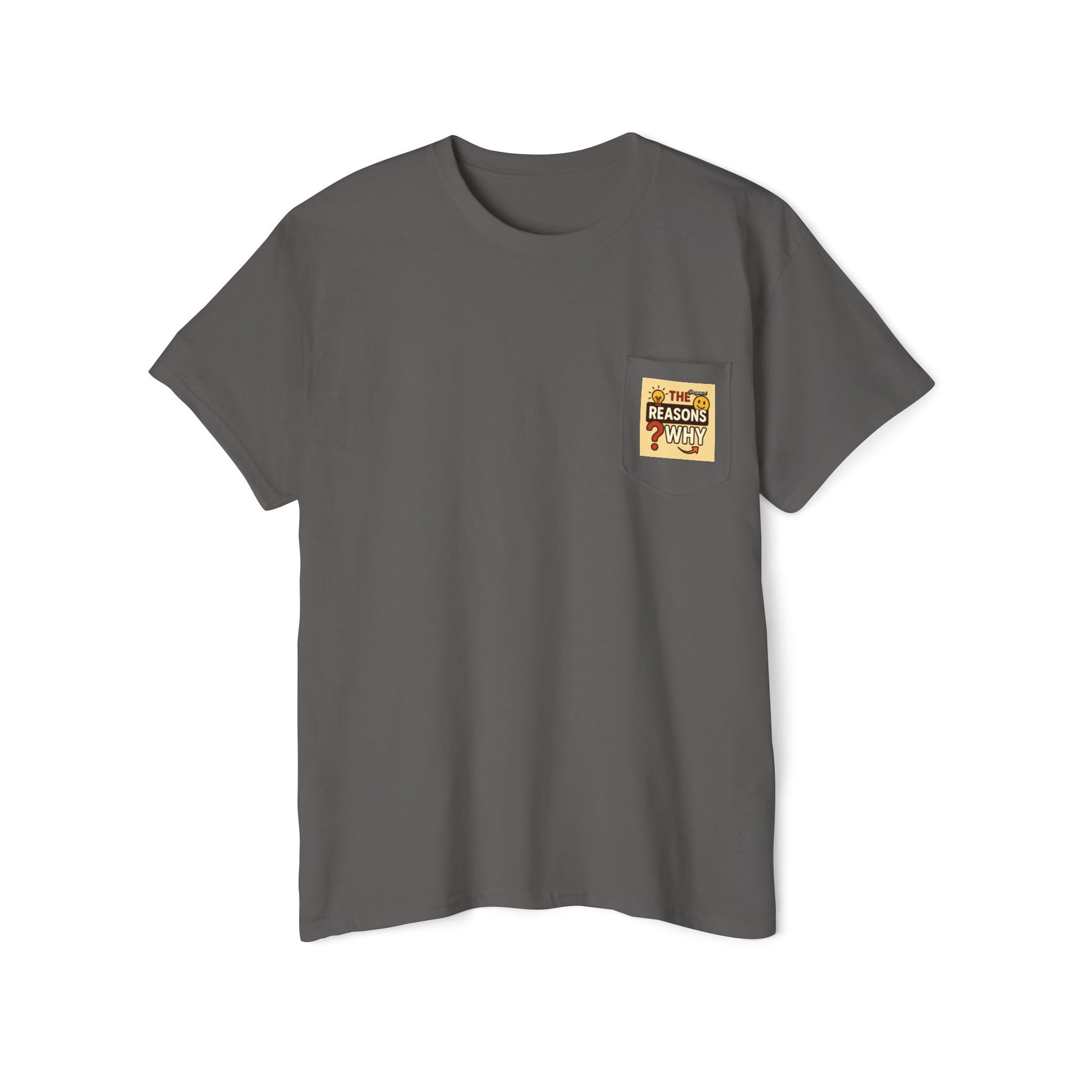 Unisex Pocket T-Shirt - Official Merch : The Real Reasons Why - Official Logo
