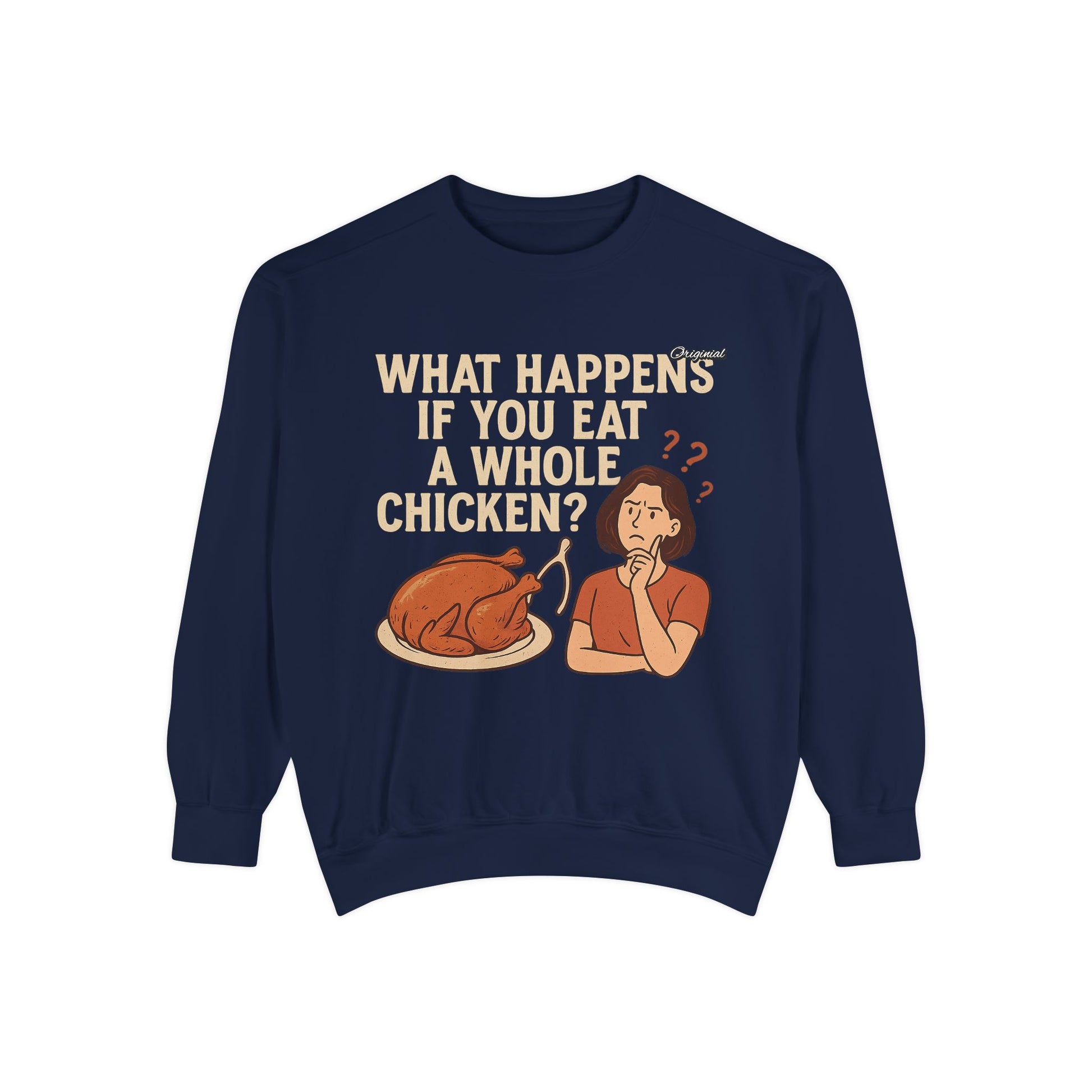 Unisex Sweatshirt - Official Merch : What Happens If You Eat a WHOLE Chicken