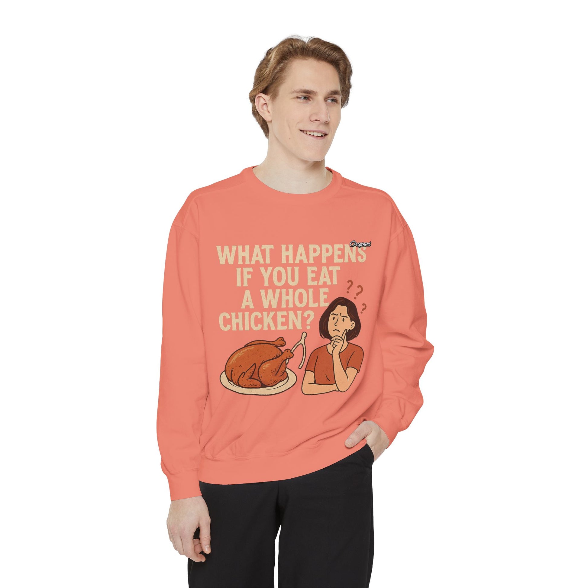 Unisex Sweatshirt - Official Merch : What Happens If You Eat a WHOLE Chicken