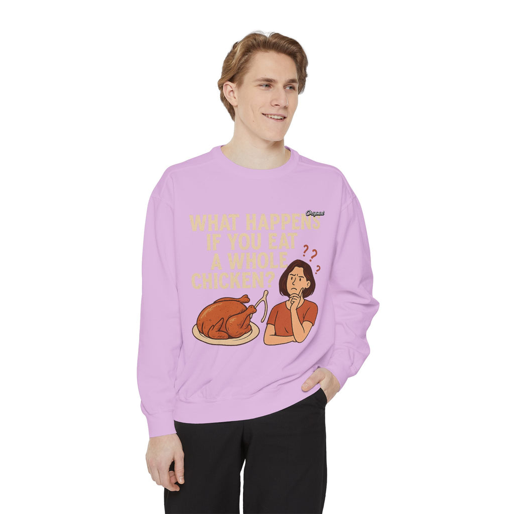 Unisex Sweatshirt - Official Merch : What Happens If You Eat a WHOLE Chicken