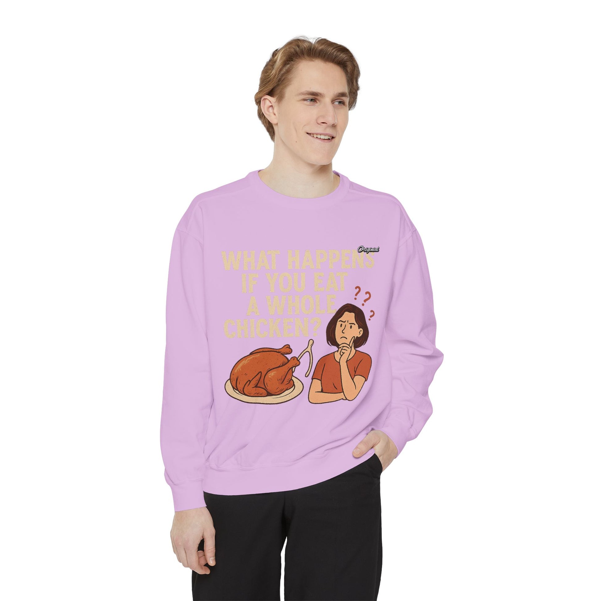 Unisex Sweatshirt - Official Merch : What Happens If You Eat a WHOLE Chicken