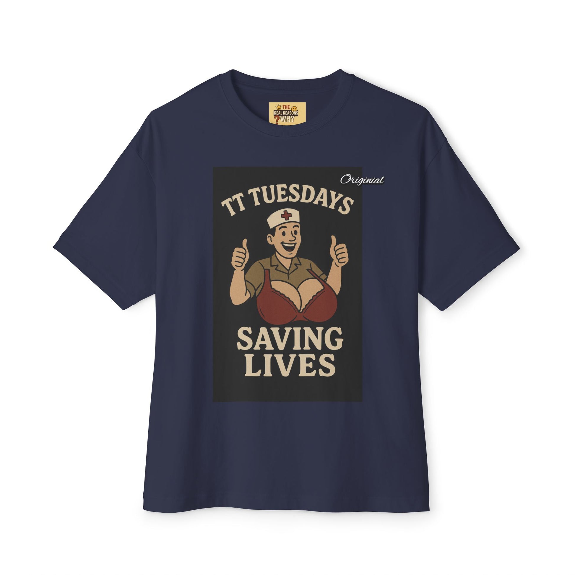 Unisex Comfortable Oversized Boxy Tee - Official Merch : TT Tuesdays - Saving Lives