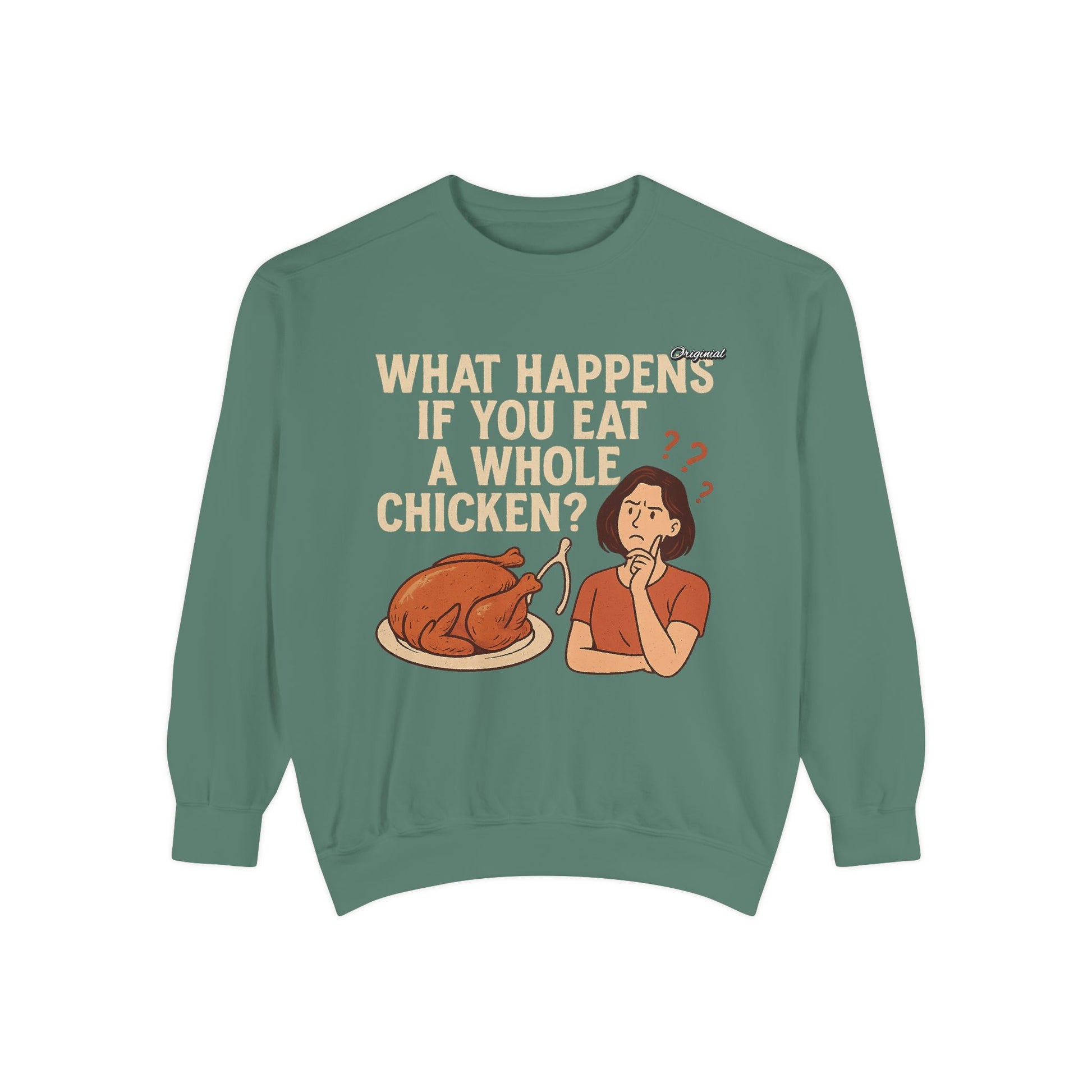 Unisex Sweatshirt - Official Merch : What Happens If You Eat a WHOLE Chicken