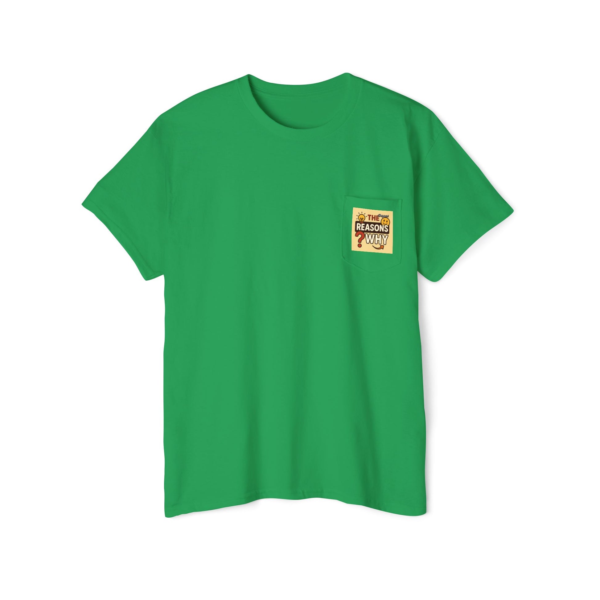 Unisex Pocket T-Shirt - Official Merch : The Real Reasons Why - Official Logo