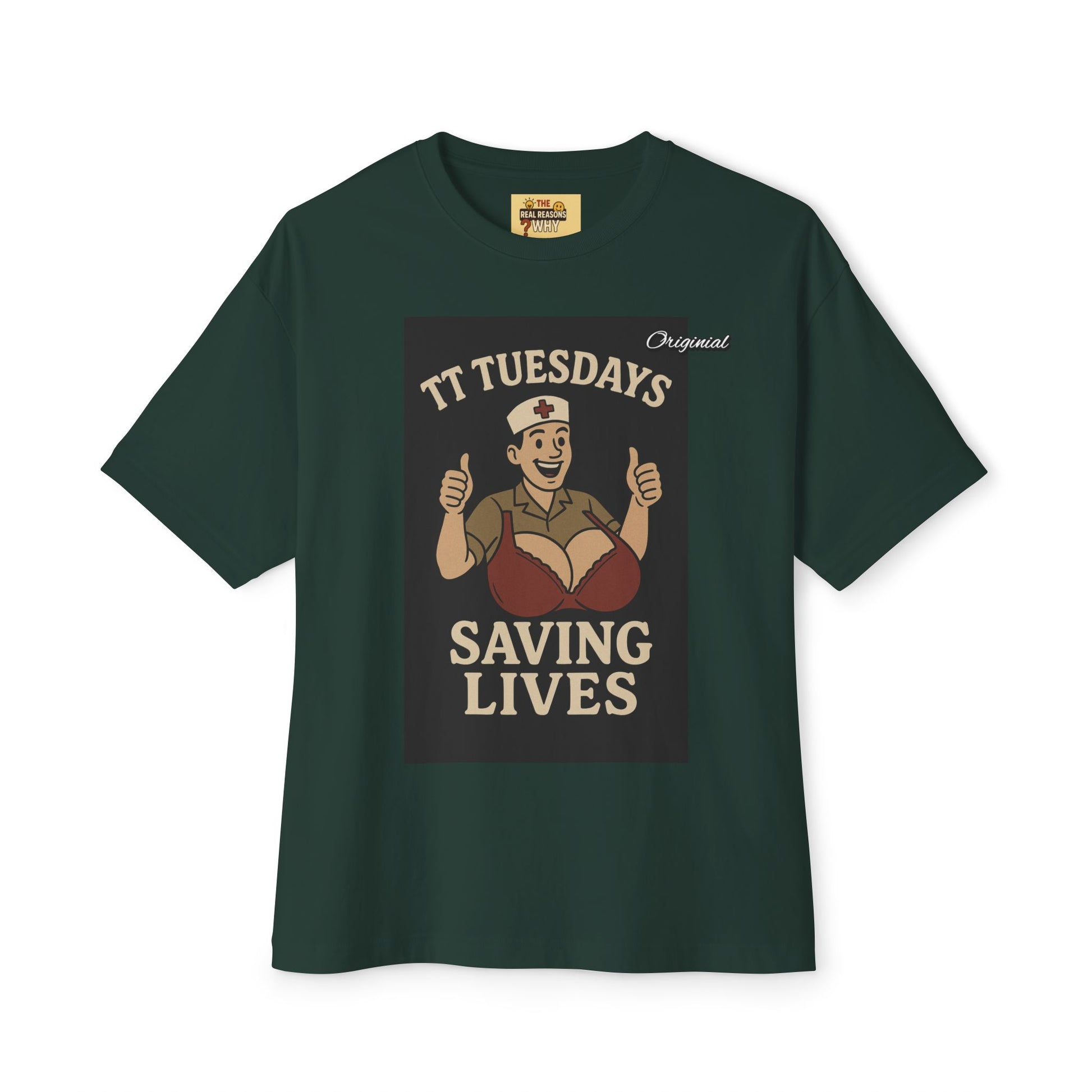Unisex Comfortable Oversized Boxy Tee - Official Merch : TT Tuesdays - Saving Lives