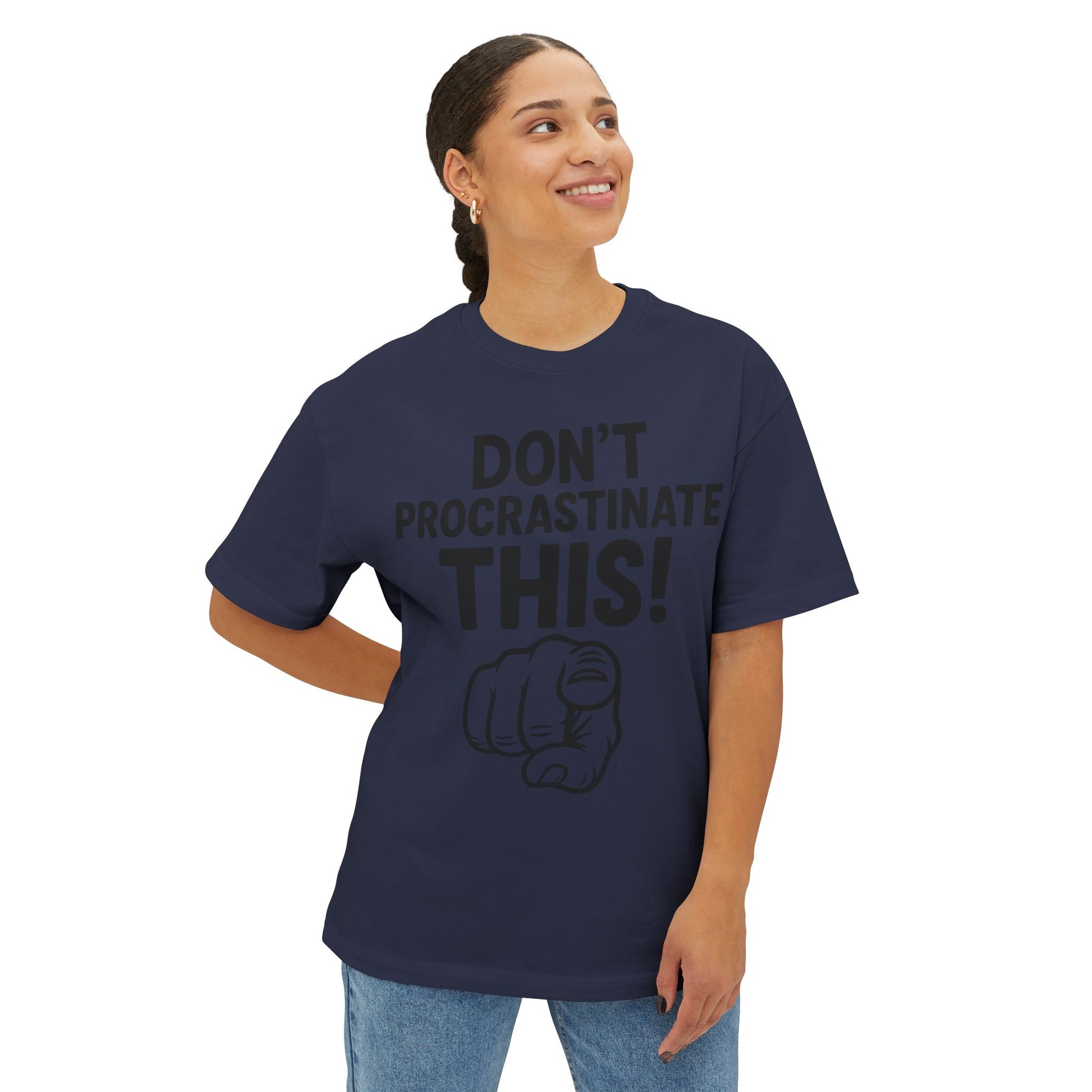 Unisex Comfortable Oversized Boxy Tee - Official Merch : The REAL reason why you are lazy