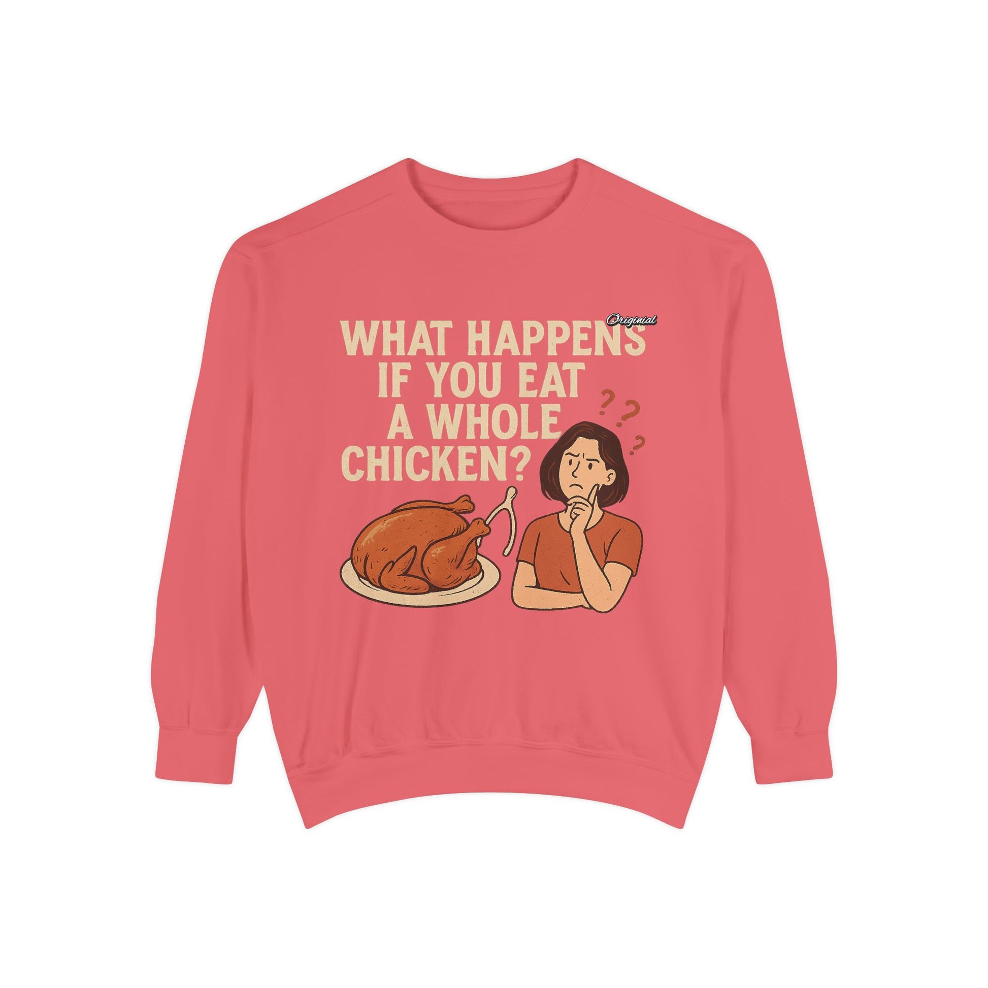 Unisex Sweatshirt - Official Merch : What Happens If You Eat a WHOLE Chicken