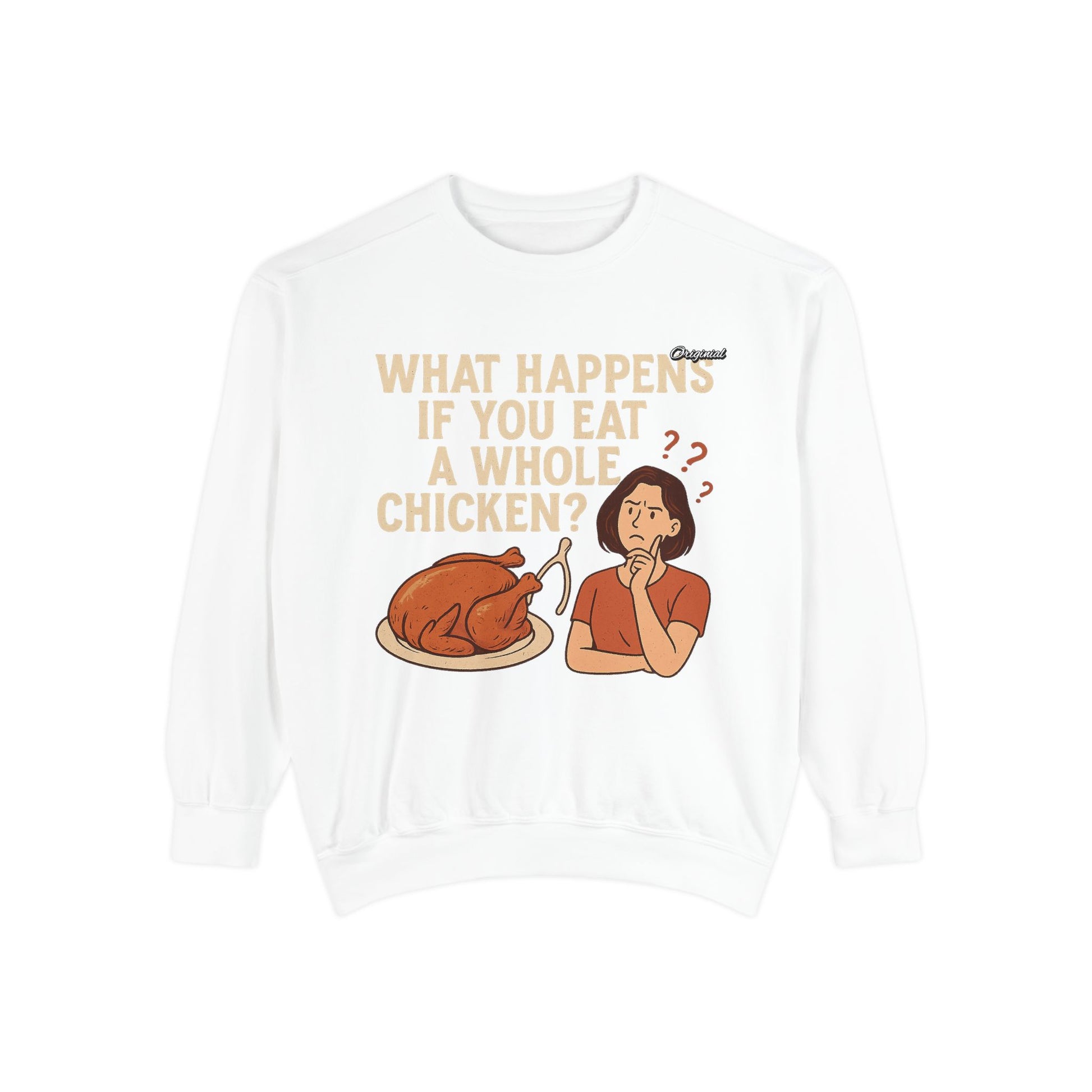 Unisex Sweatshirt - Official Merch : What Happens If You Eat a WHOLE Chicken