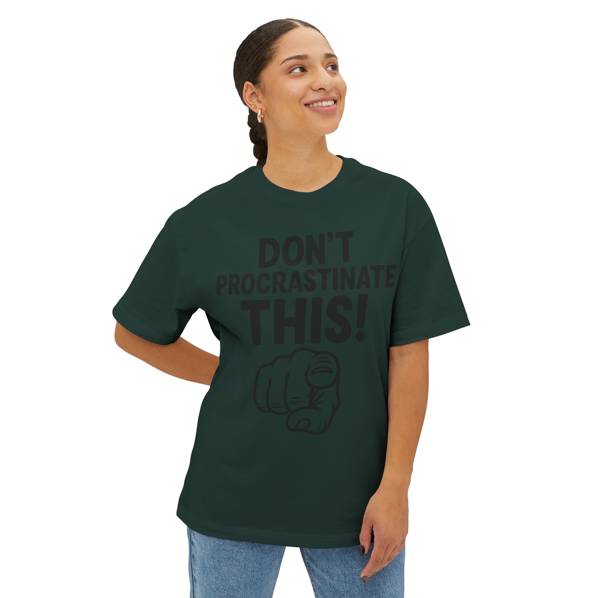 Unisex Comfortable Oversized Boxy Tee - Official Merch : The REAL reason why you are lazy