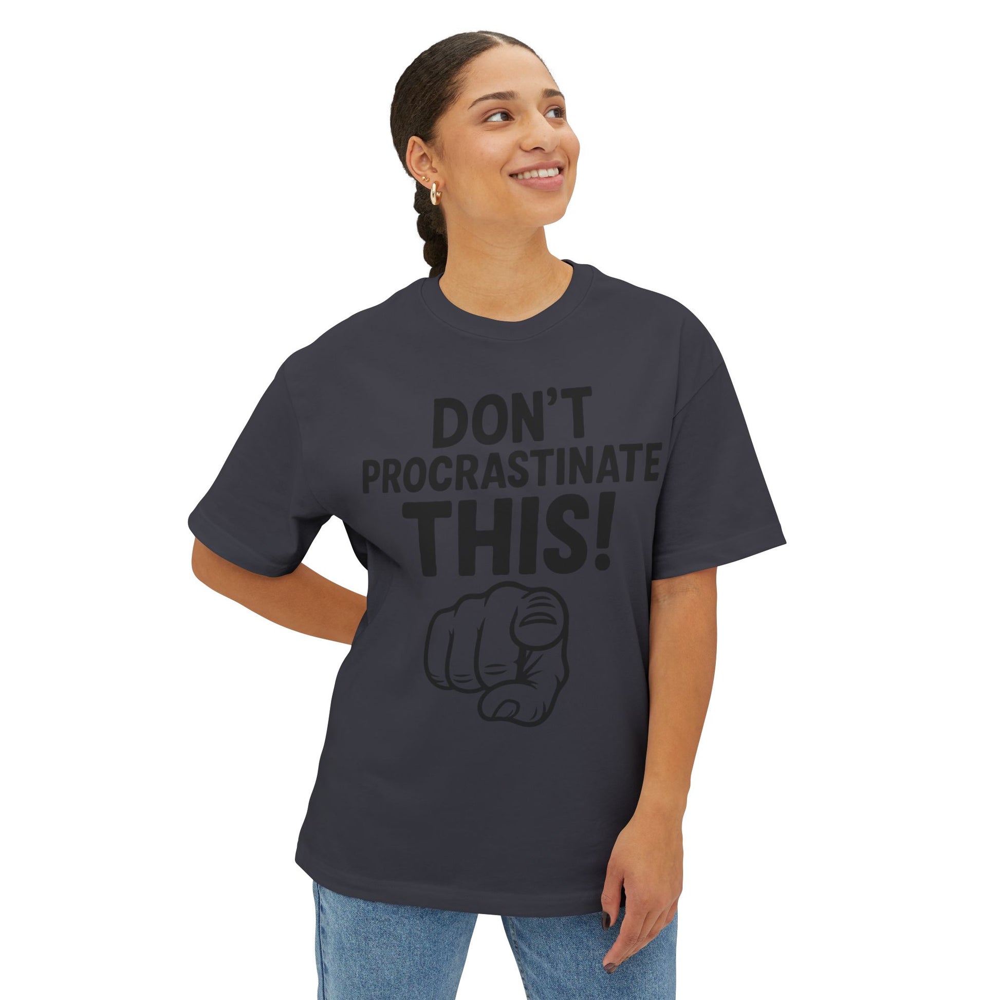 Unisex Comfortable Oversized Boxy Tee - Official Merch : The REAL reason why you are lazy