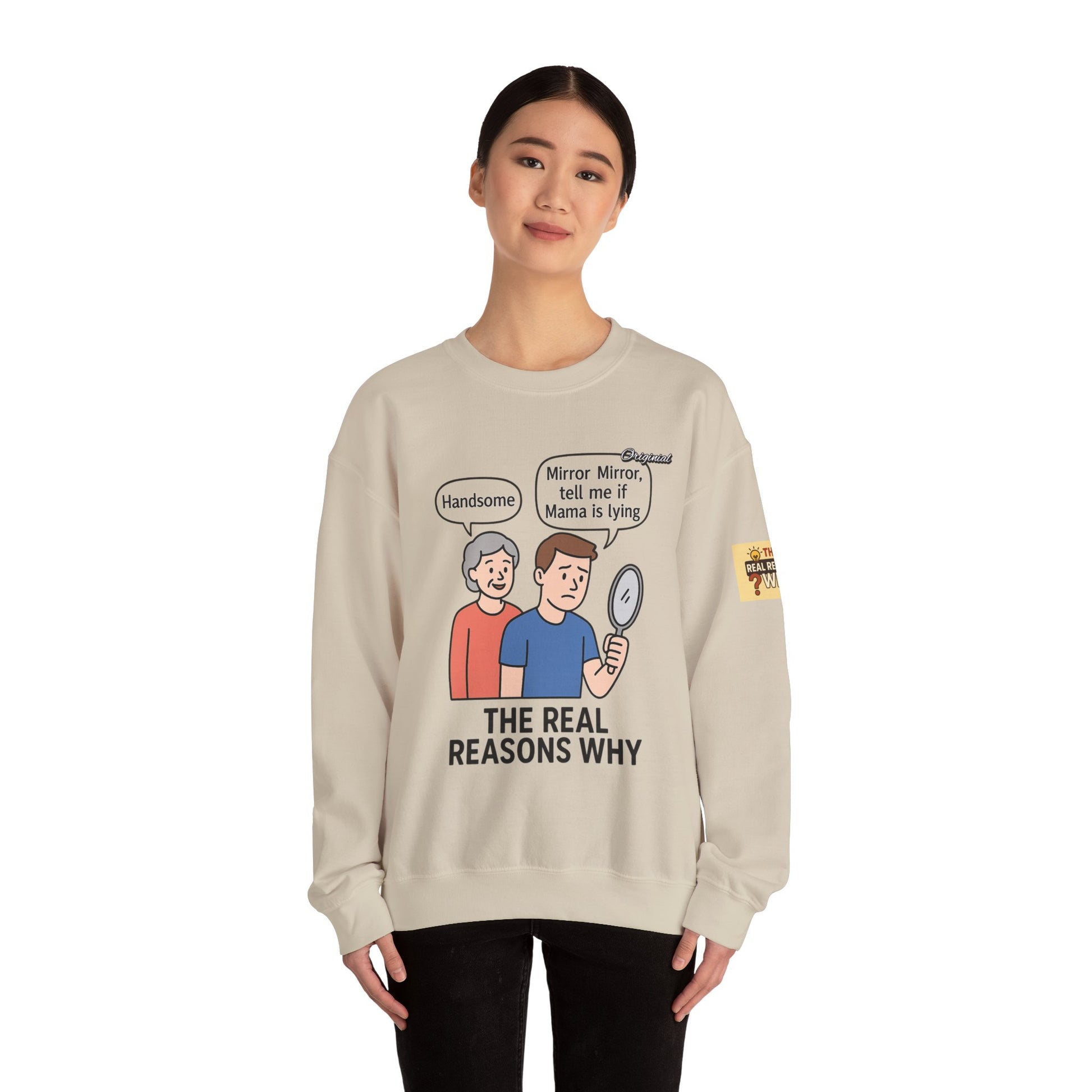 Unisex Graphic Sweatshirt - Official Merch : Mirror Mirror, tell me if Mama is lying