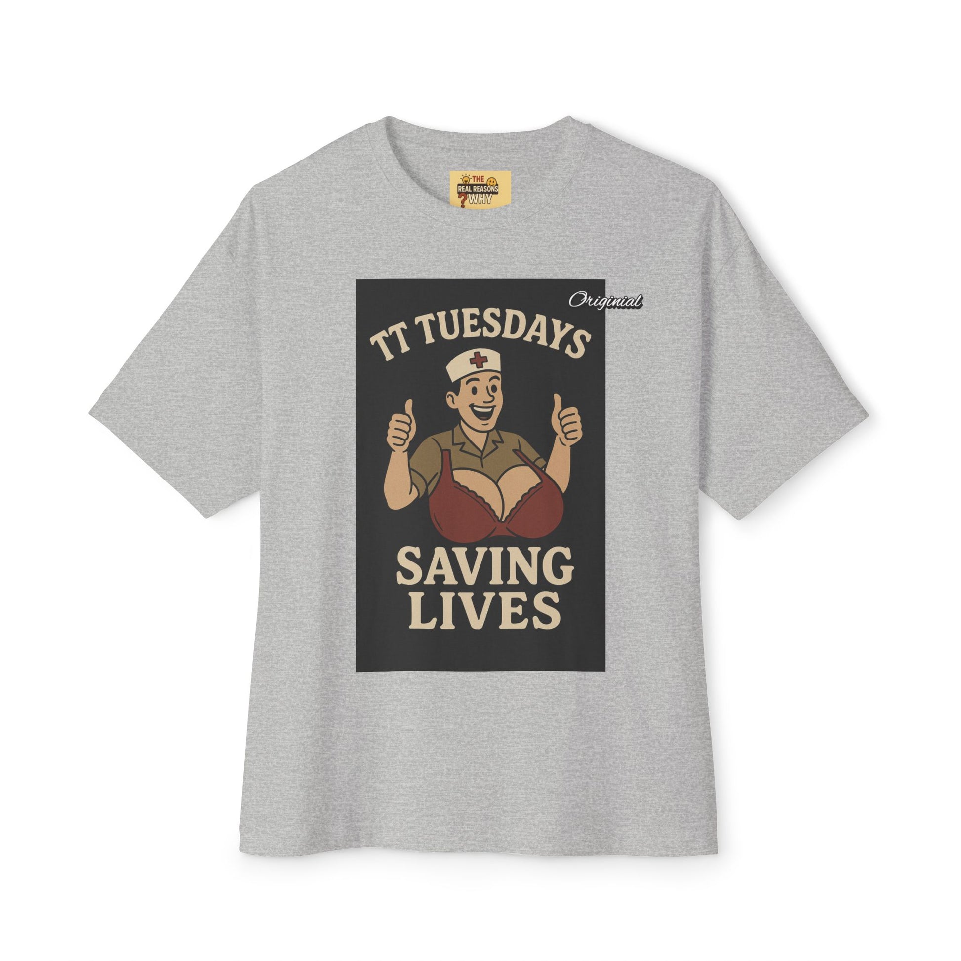 Unisex Comfortable Oversized Boxy Tee - Official Merch : TT Tuesdays - Saving Lives