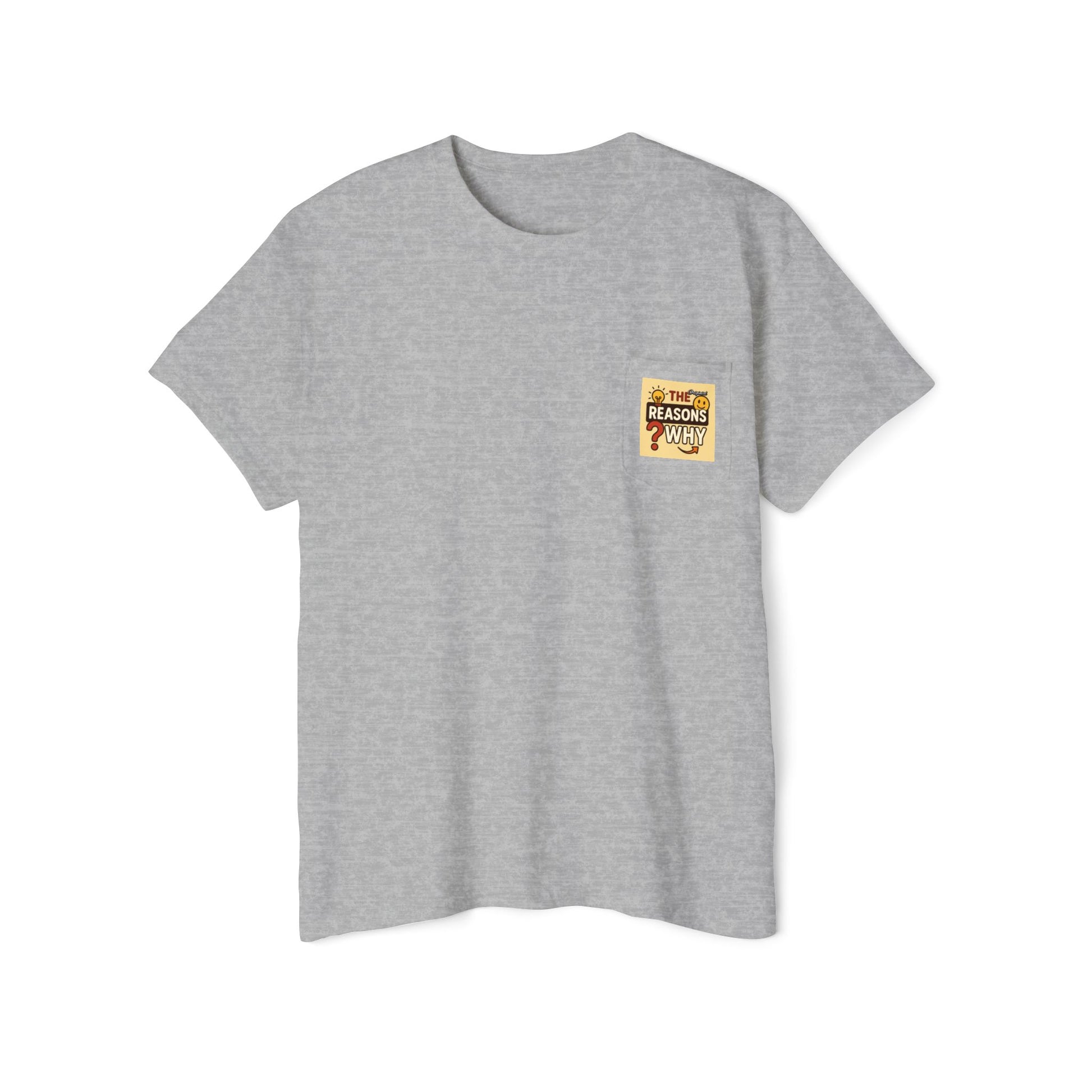 Unisex Pocket T-Shirt - Official Merch : The Real Reasons Why - Official Logo