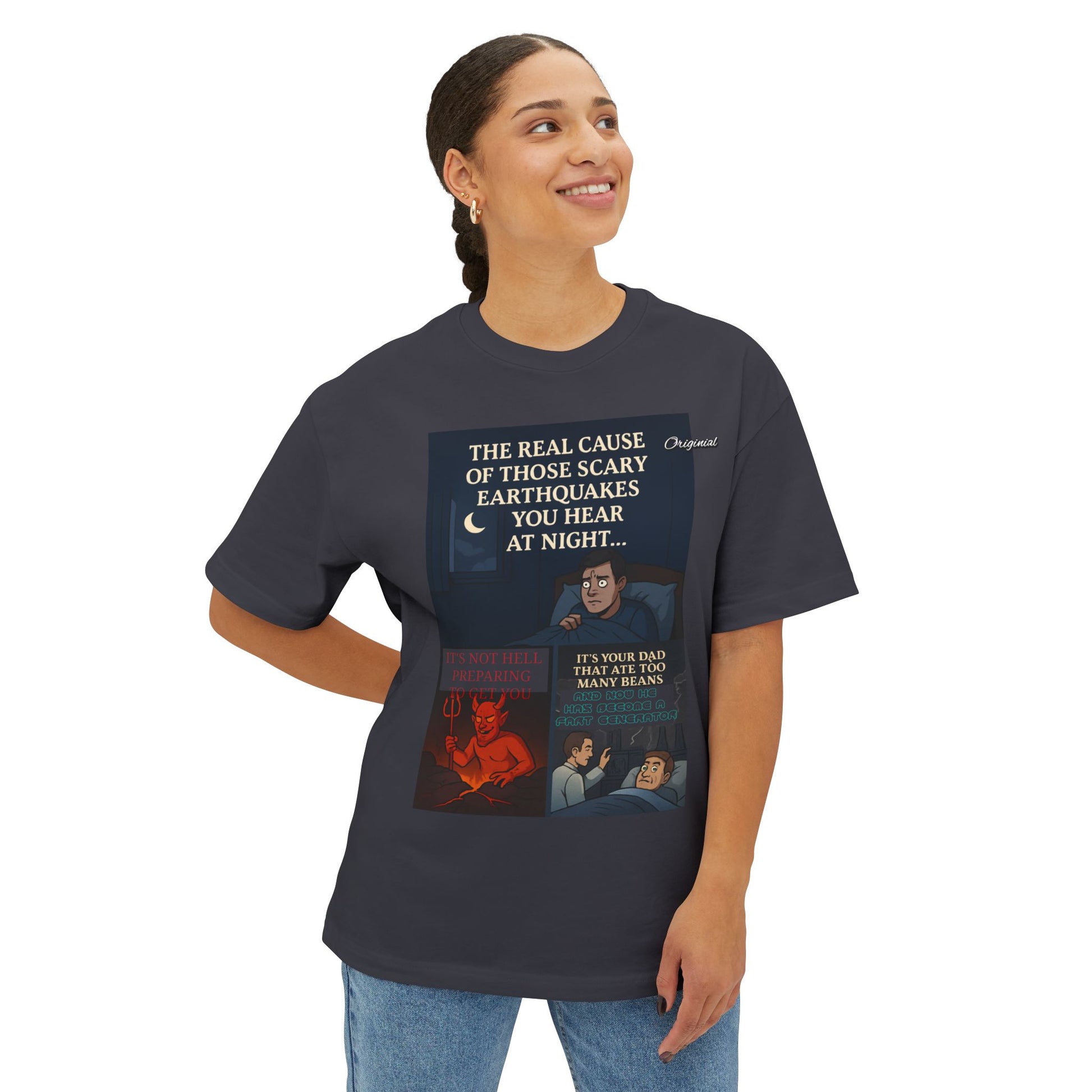 Unisex T-Shirt - Official Merch : The REAL cause of those scary Earthquakes you hear at night…