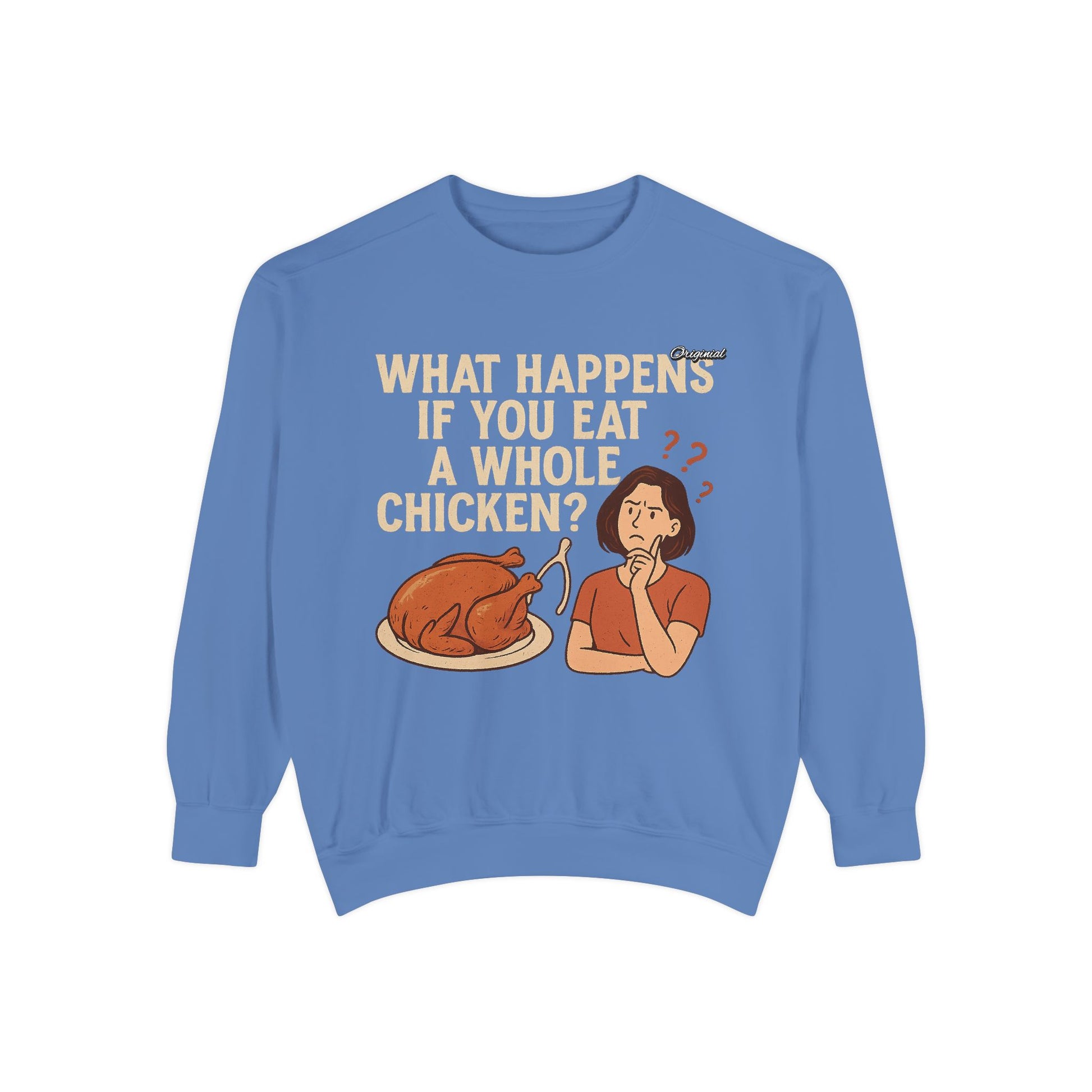 Unisex Sweatshirt - Official Merch : What Happens If You Eat a WHOLE Chicken