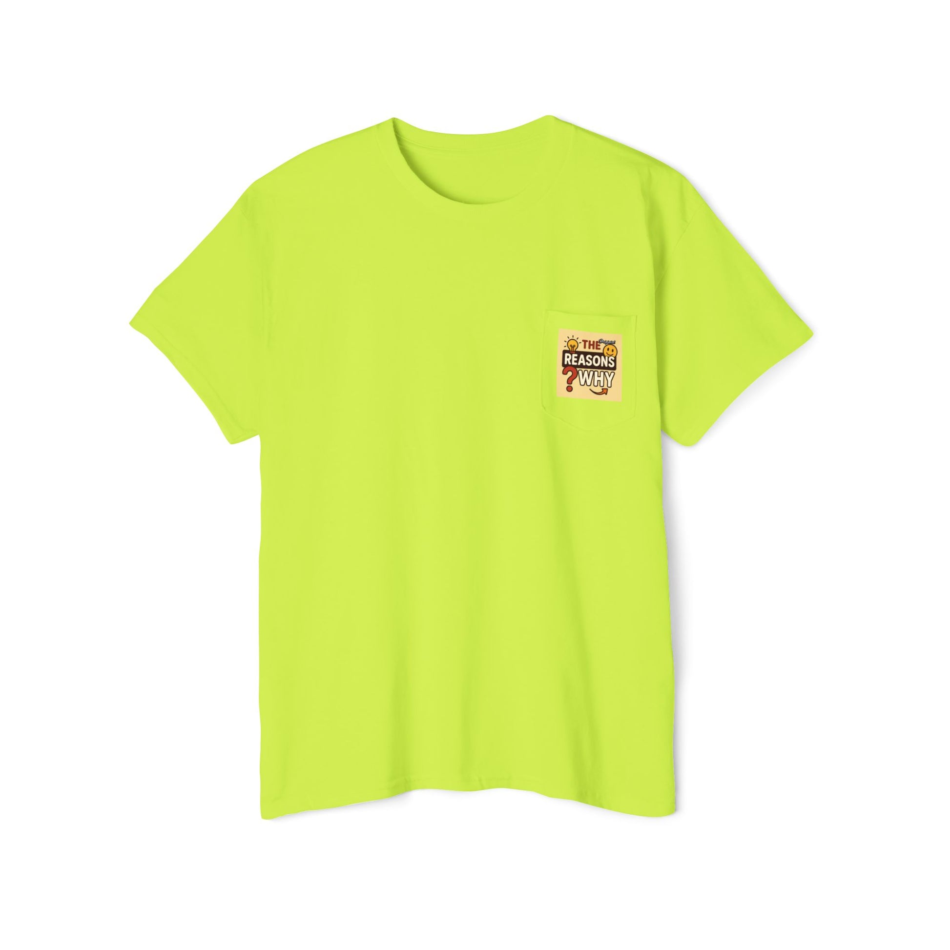 Unisex Pocket T-Shirt - Official Merch : The Real Reasons Why - Official Logo