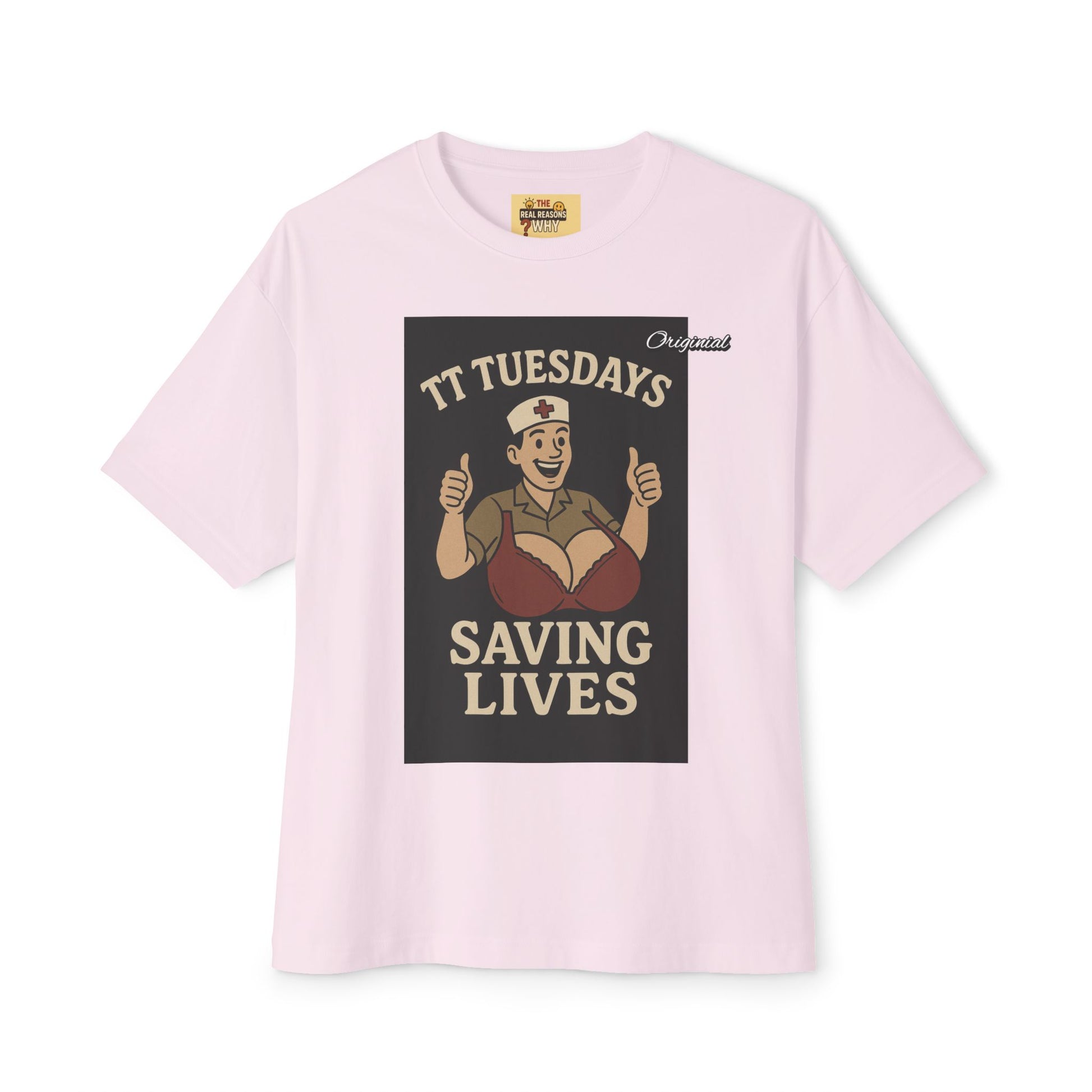 Unisex Comfortable Oversized Boxy Tee - Official Merch : TT Tuesdays - Saving Lives