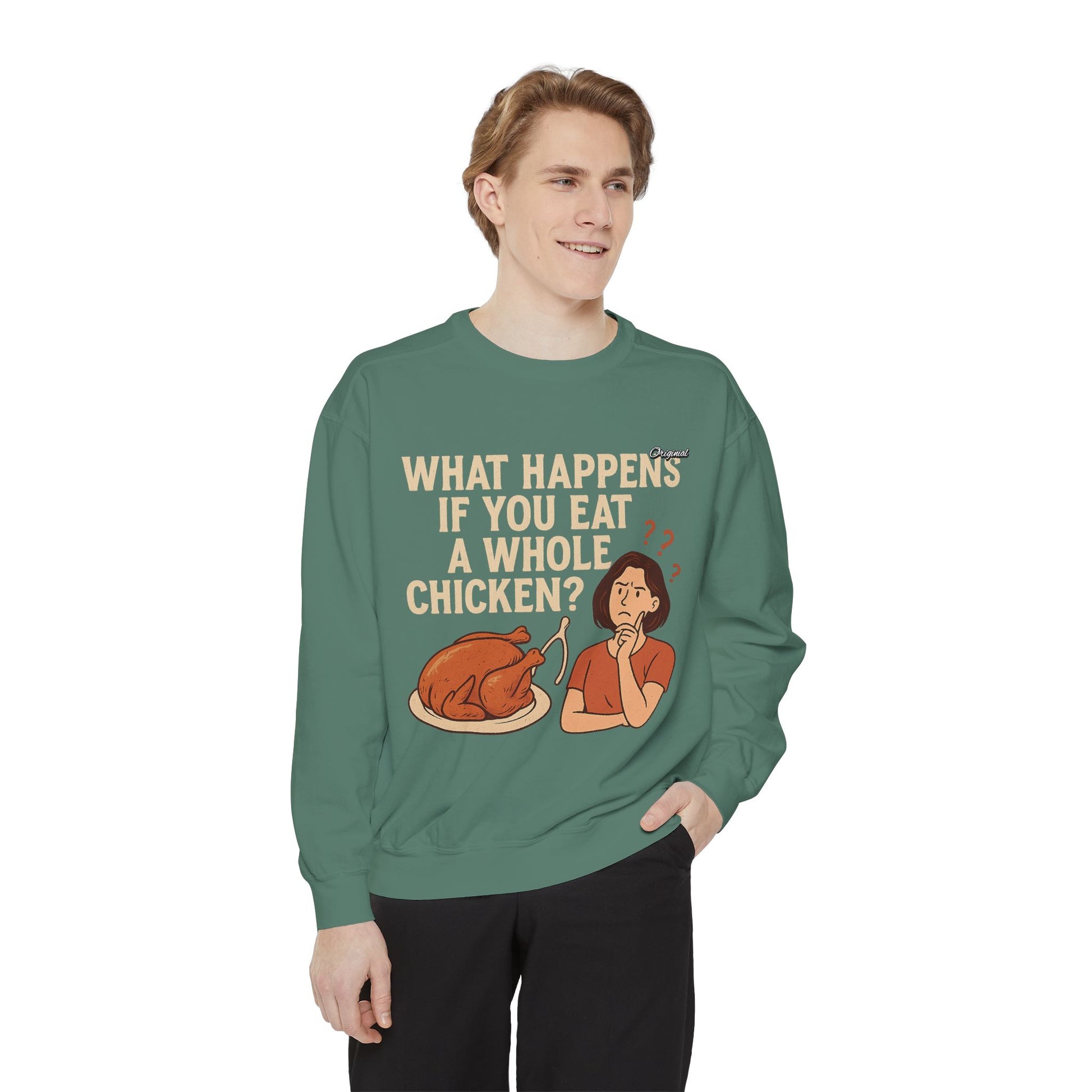 Unisex Sweatshirt - Official Merch : What Happens If You Eat a WHOLE Chicken