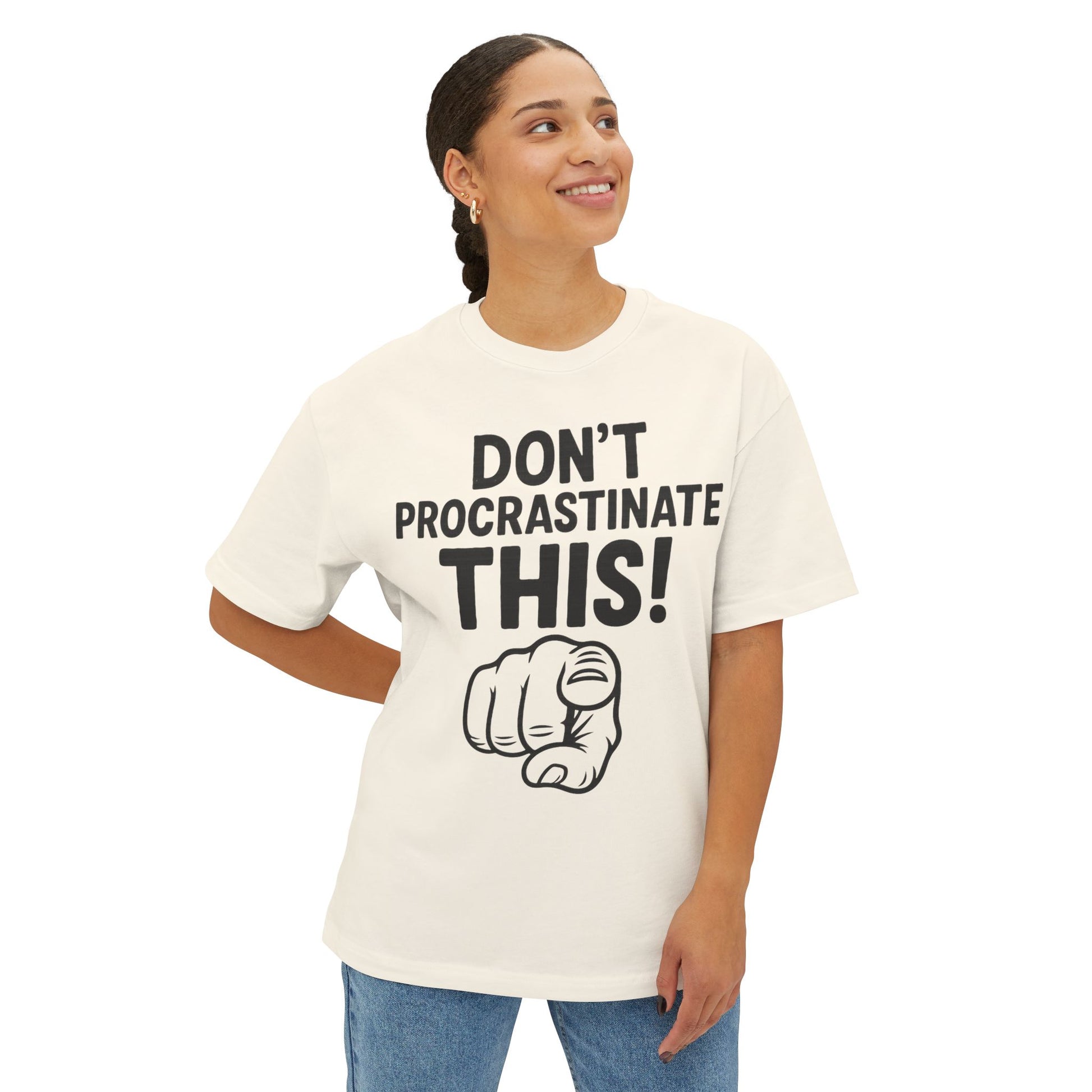 Unisex Comfortable Oversized Boxy Tee - Official Merch : The REAL reason why you are lazy