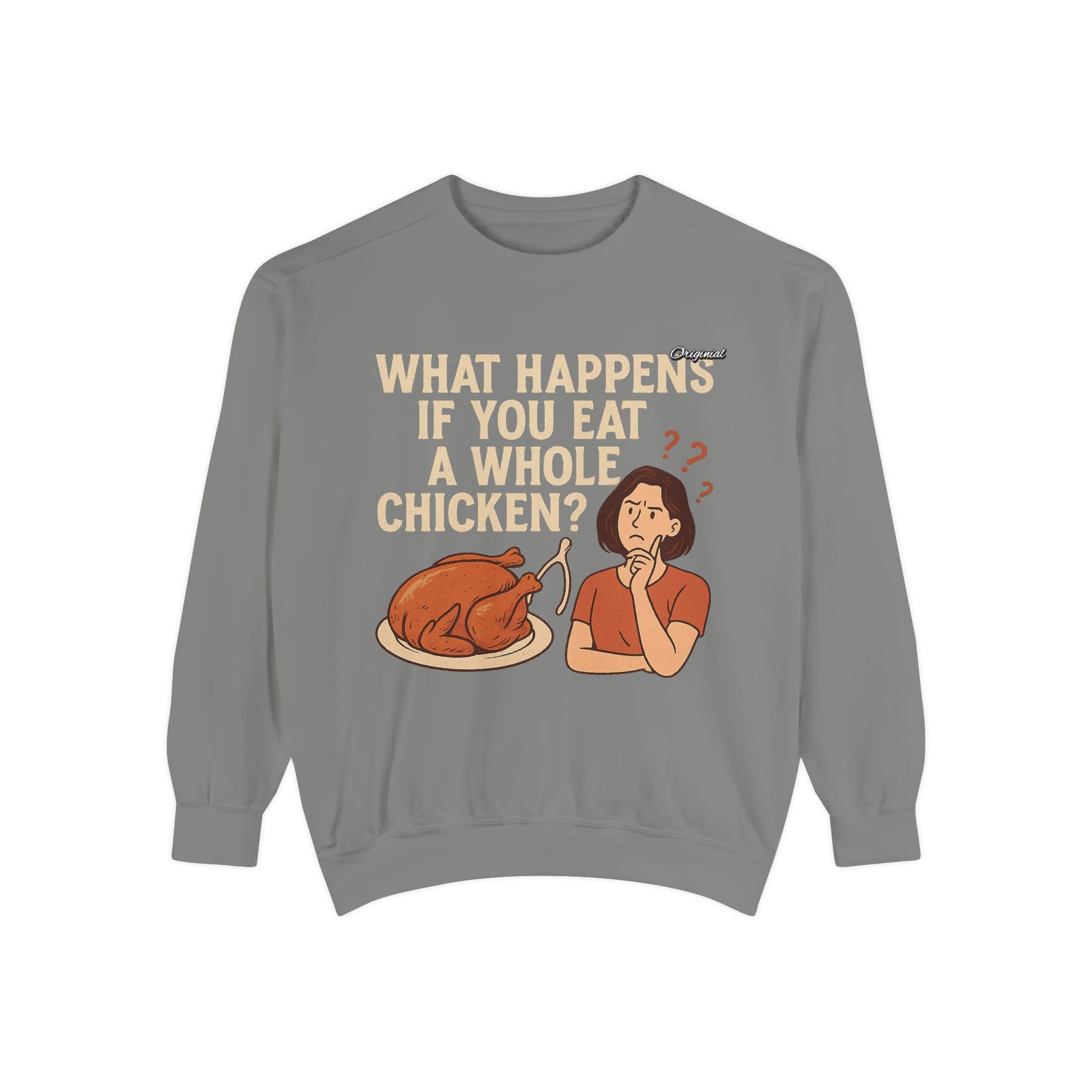 Unisex Sweatshirt - Official Merch : What Happens If You Eat a WHOLE Chicken