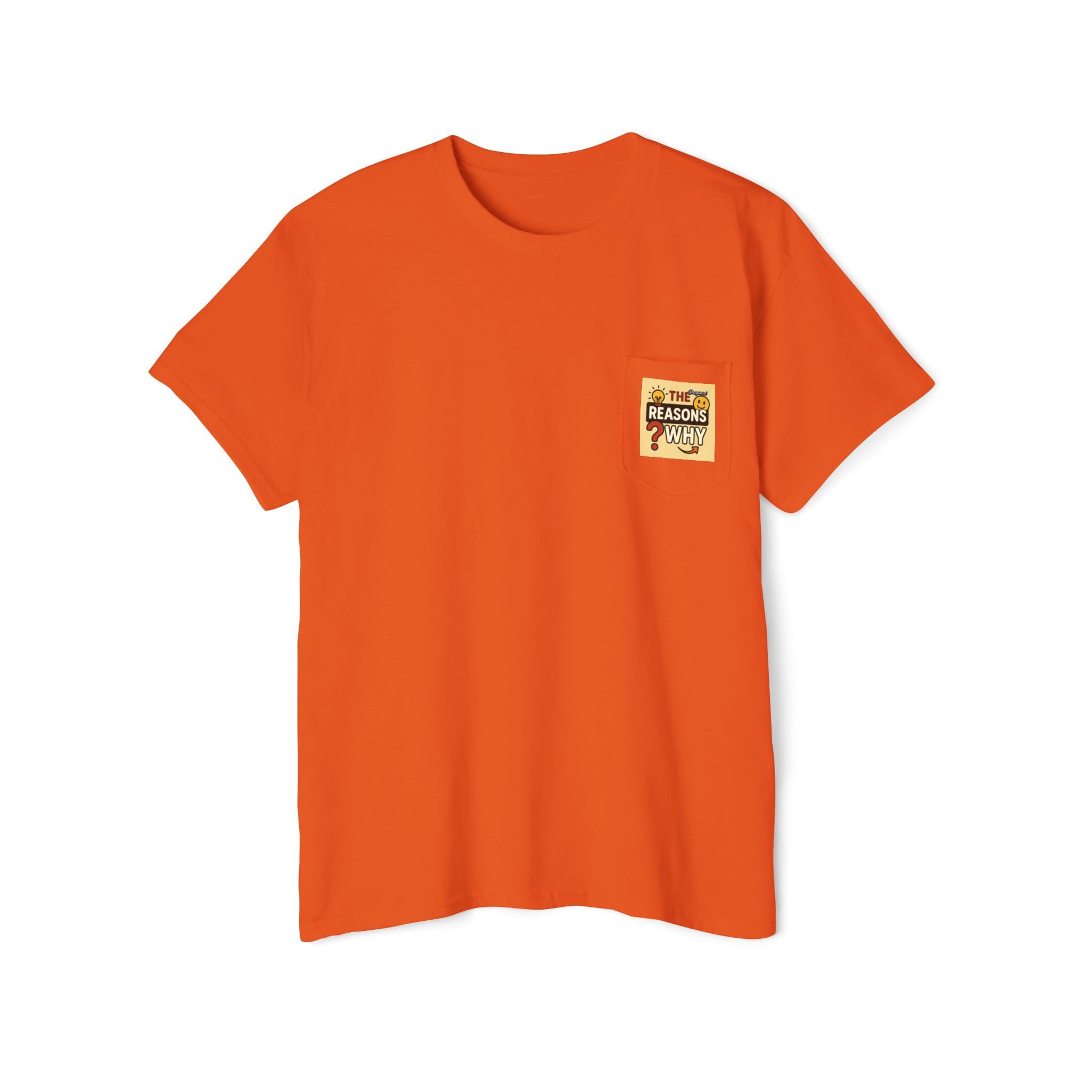 Unisex Pocket T-Shirt - Official Merch : The Real Reasons Why - Official Logo