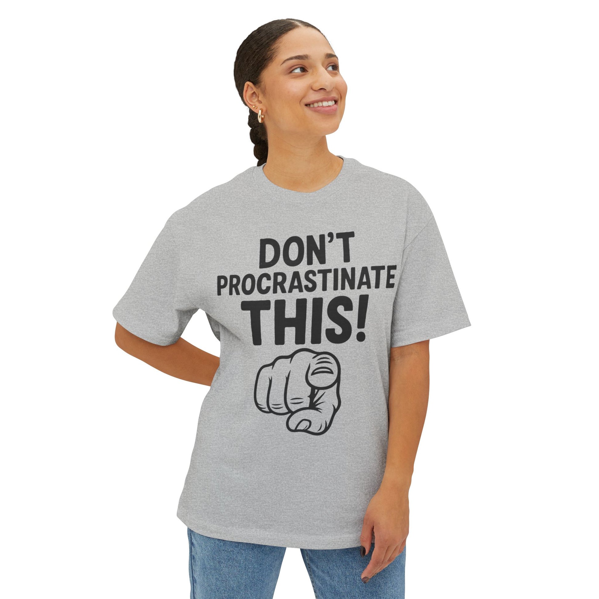 Unisex Comfortable Oversized Boxy Tee - Official Merch : The REAL reason why you are lazy