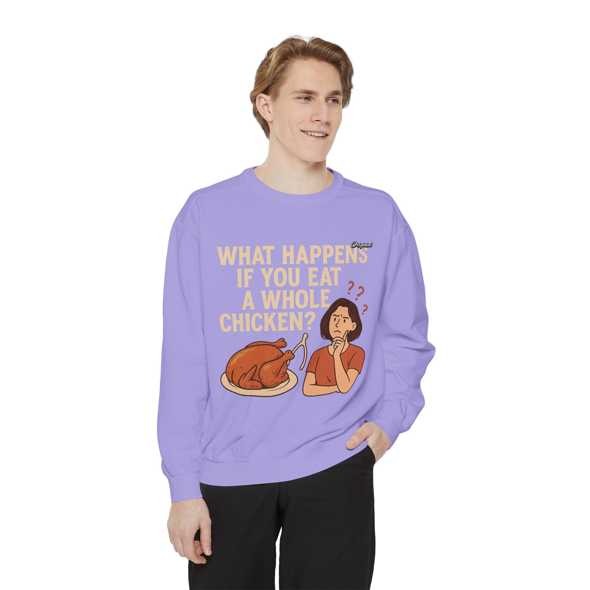 Unisex Sweatshirt - Official Merch : What Happens If You Eat a WHOLE Chicken