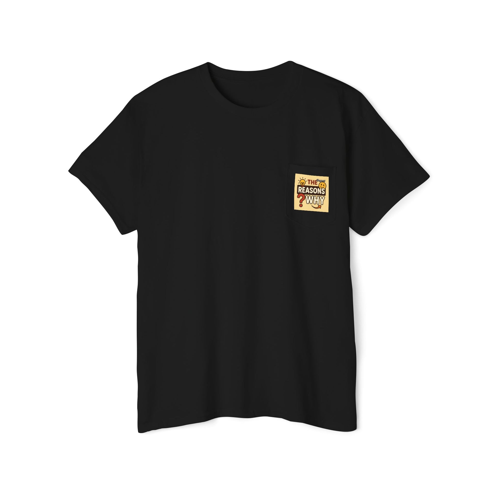 Unisex Pocket T-Shirt - Official Merch : The Real Reasons Why - Official Logo