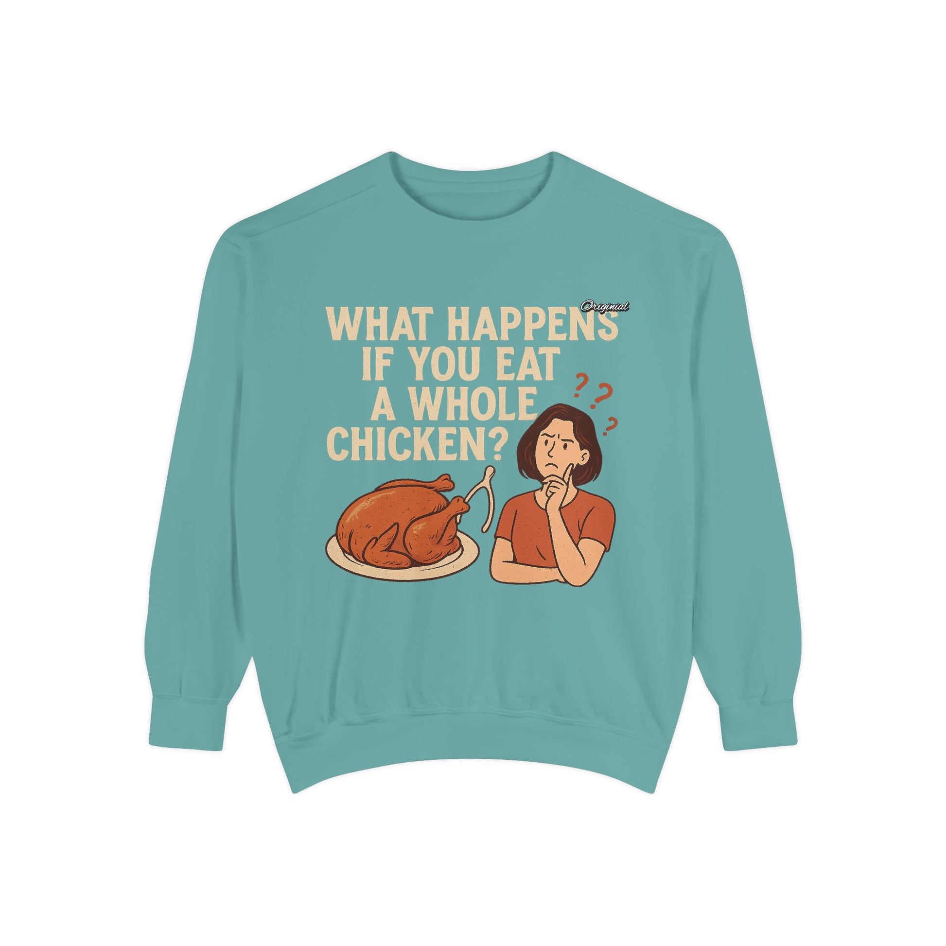 Unisex Sweatshirt - Official Merch : What Happens If You Eat a WHOLE Chicken