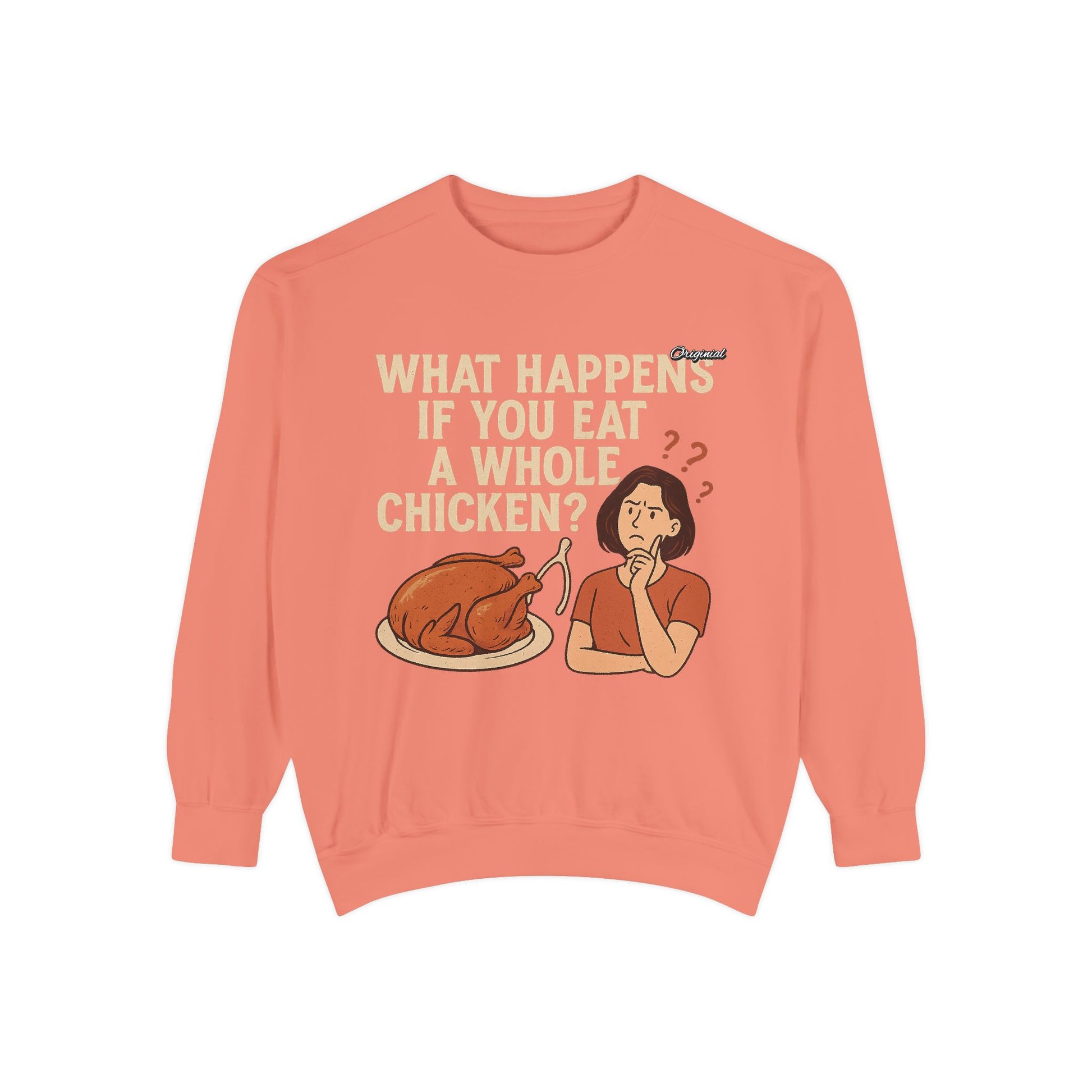 Unisex Sweatshirt - Official Merch : What Happens If You Eat a WHOLE Chicken