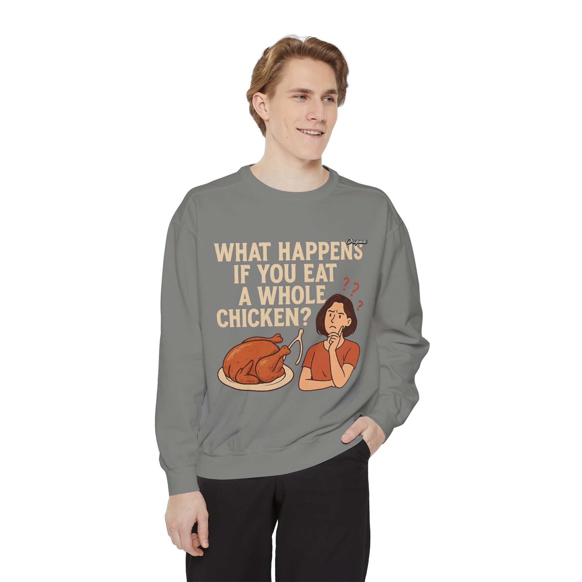 Unisex Sweatshirt - Official Merch : What Happens If You Eat a WHOLE Chicken
