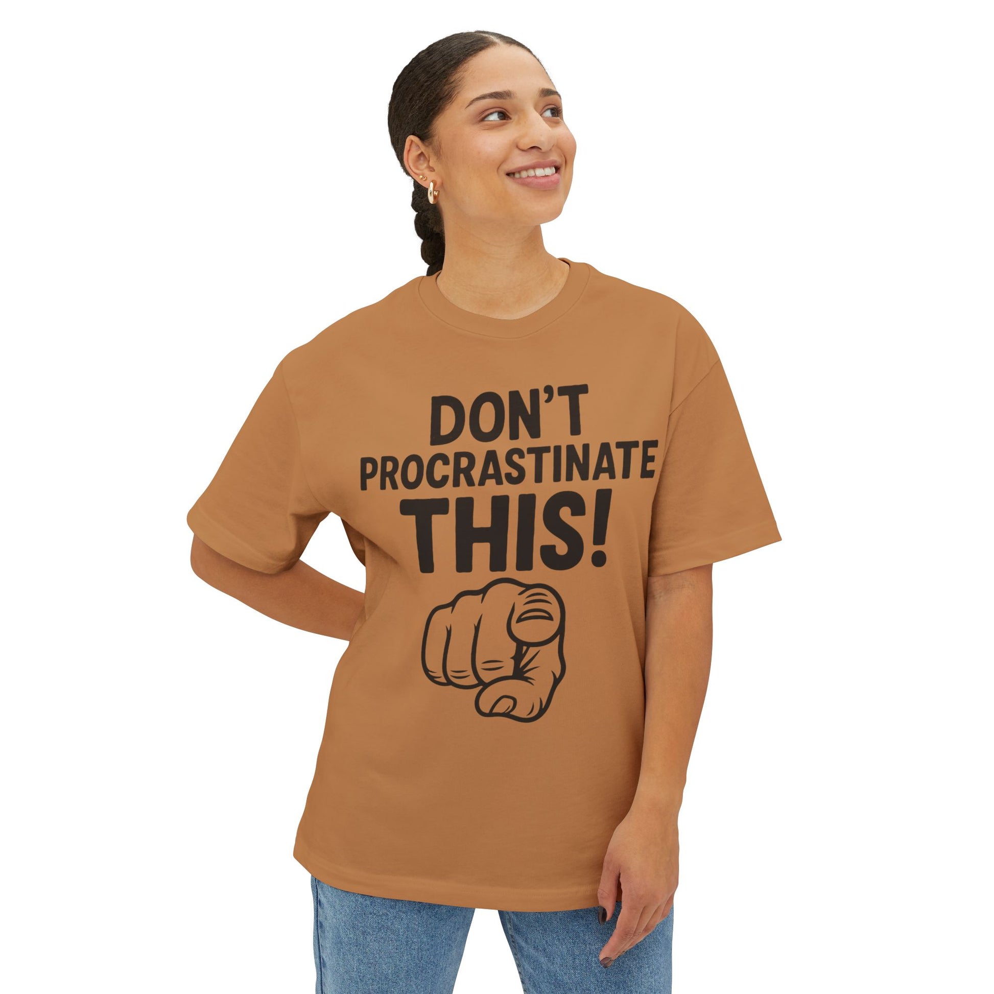 Unisex Comfortable Oversized Boxy Tee - Official Merch : The REAL reason why you are lazy