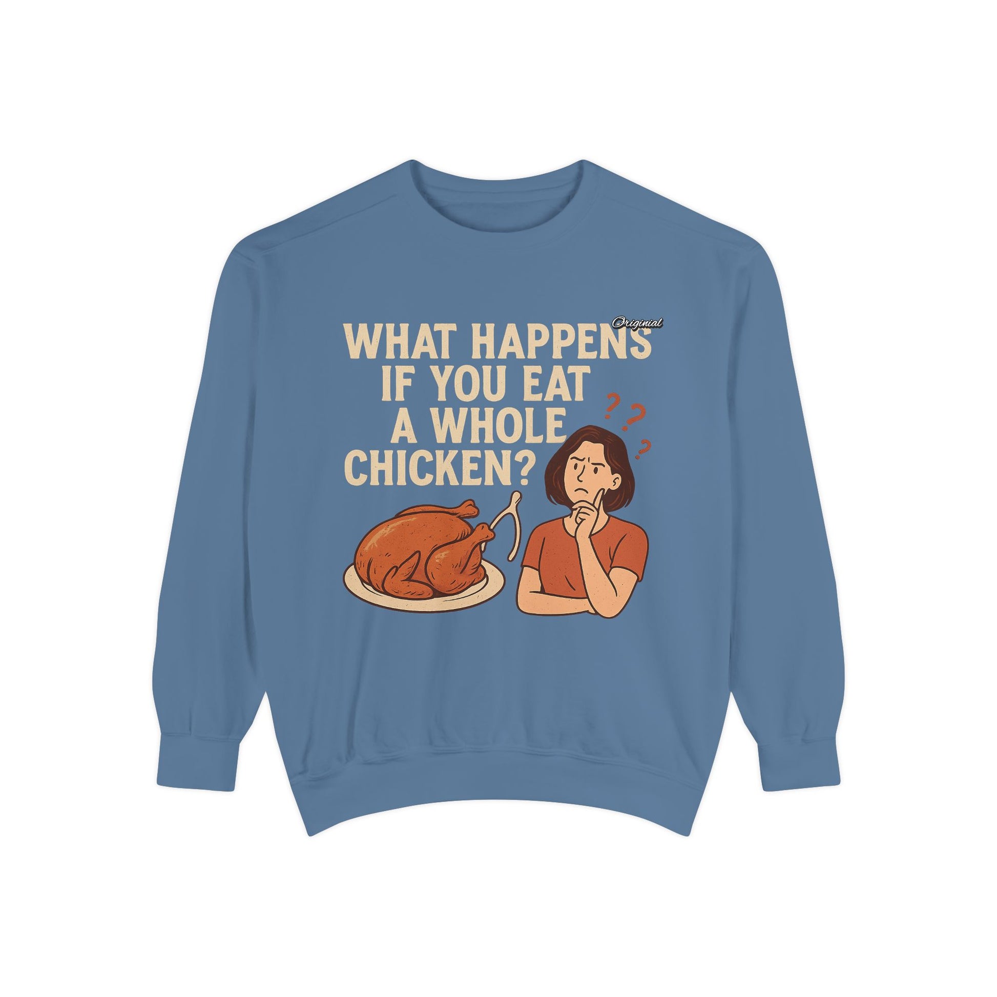 Unisex Sweatshirt - Official Merch : What Happens If You Eat a WHOLE Chicken