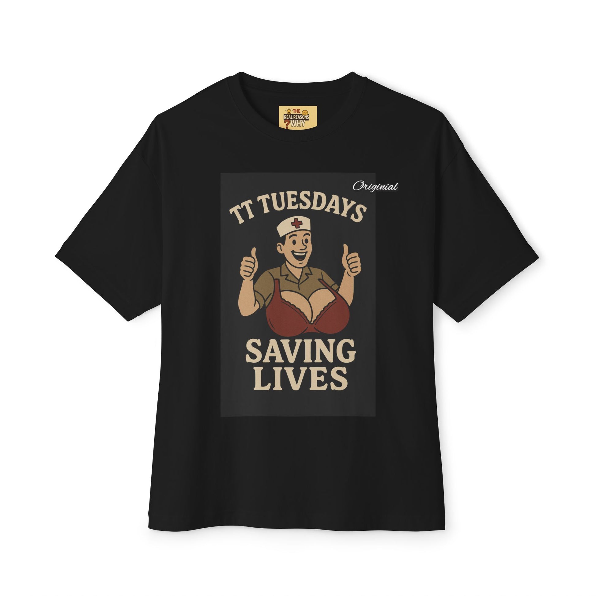 Unisex Comfortable Oversized Boxy Tee - Official Merch : TT Tuesdays - Saving Lives