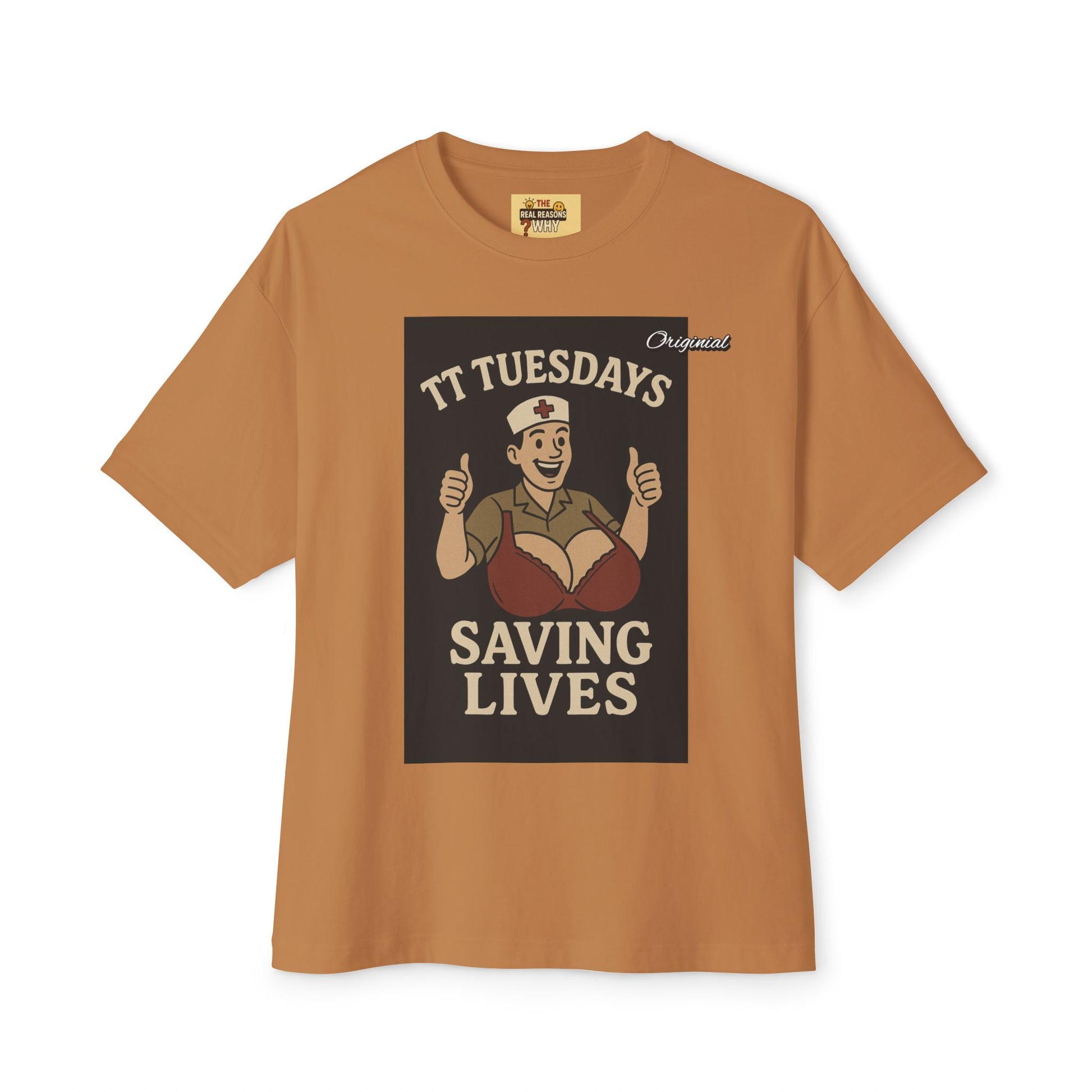 Unisex Comfortable Oversized Boxy Tee - Official Merch : TT Tuesdays - Saving Lives